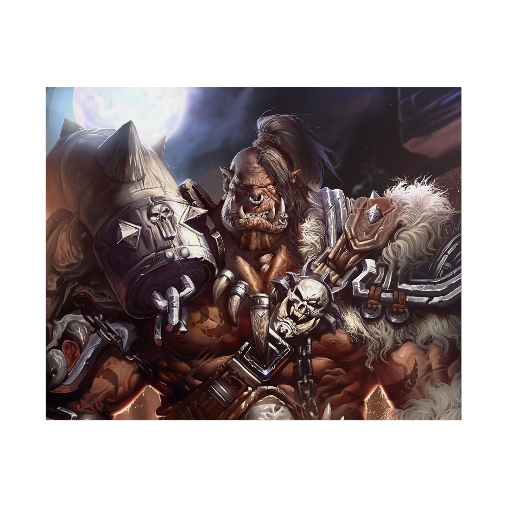 Garrosh Hellscream Fantasy Art Print - World of Warcraft
