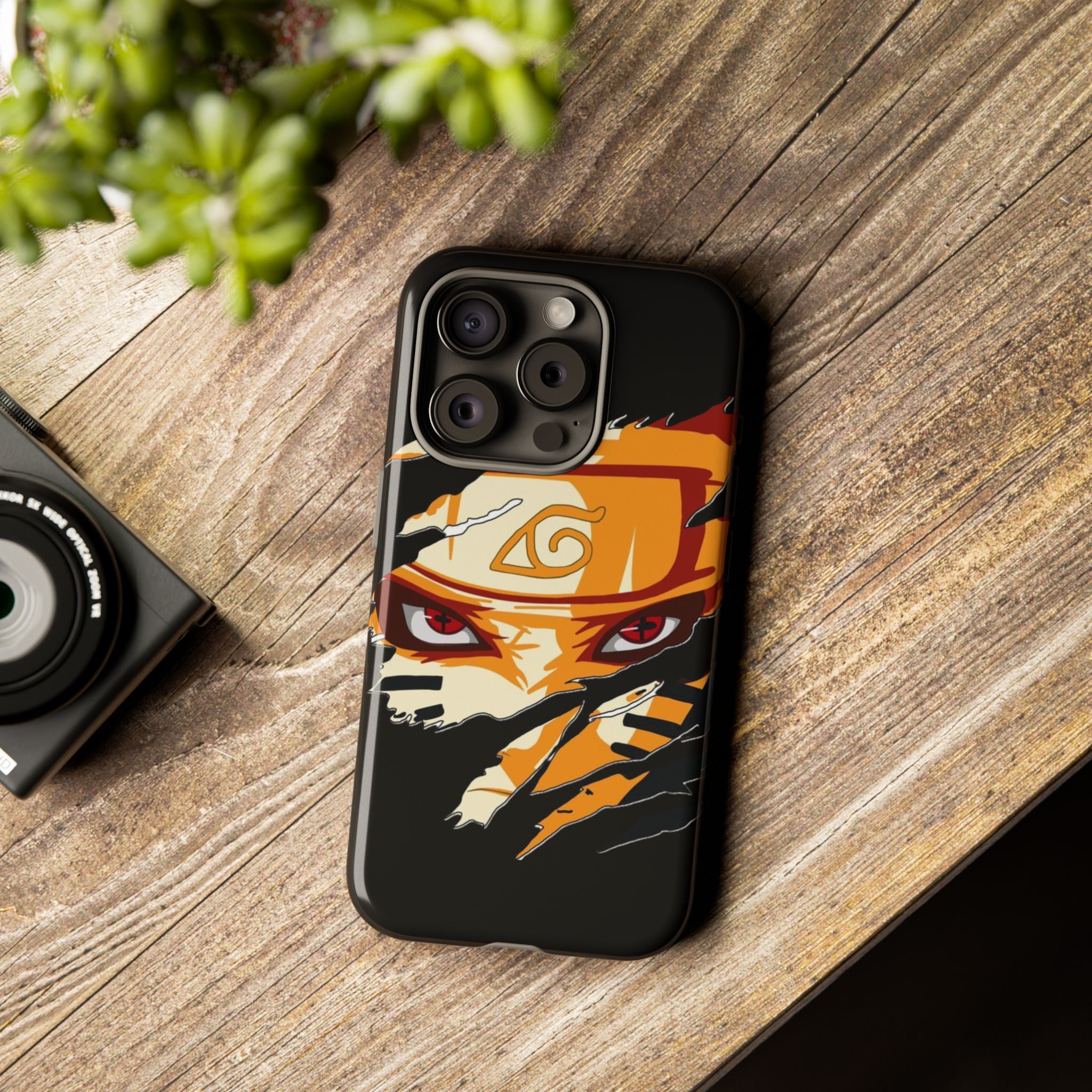 Anime Ninja Phone Case — Intense Shredded Mask Design (Tough Cases)