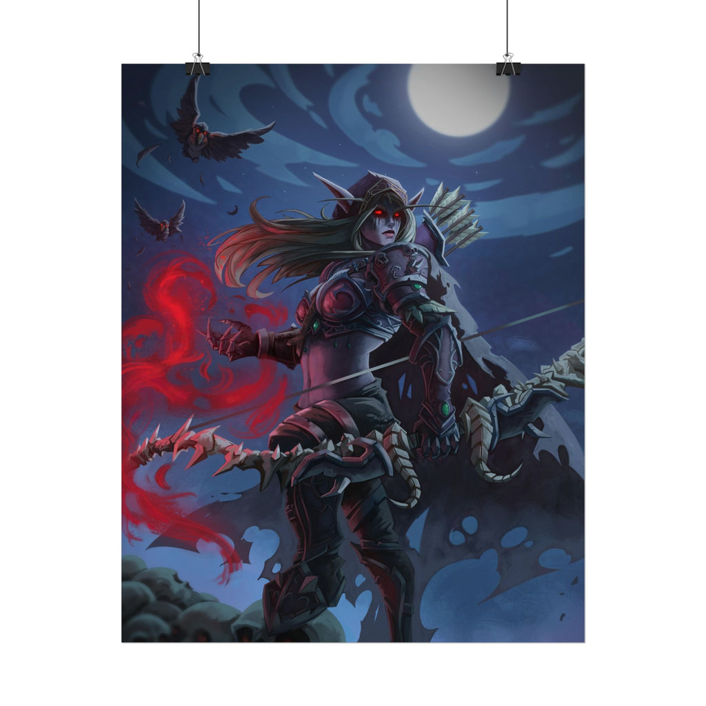 Lady Sylvanas World Of Warcraft Poster — Fantasy Art Print