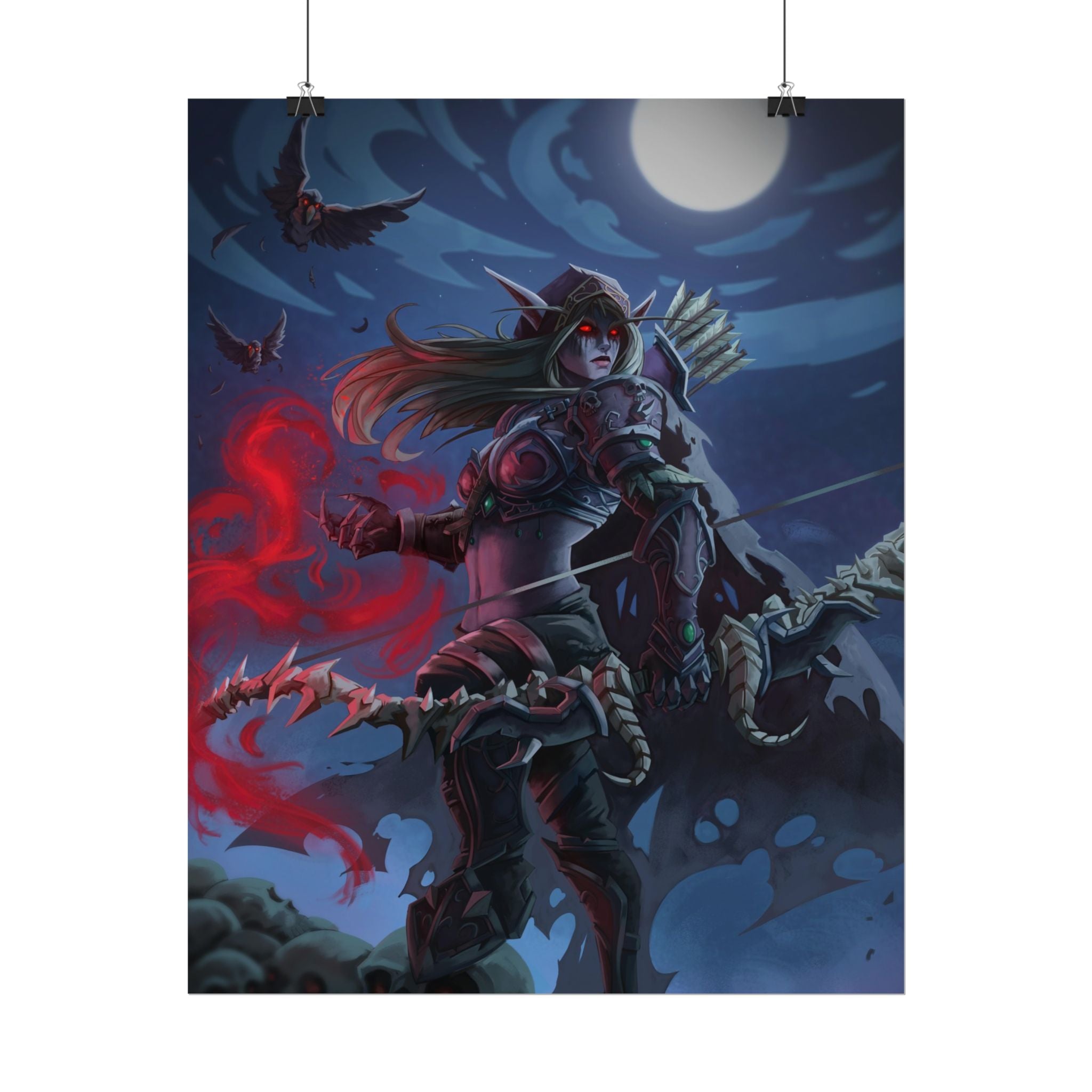 Lady Sylvanas World Of Warcraft Poster — Fantasy Art Print