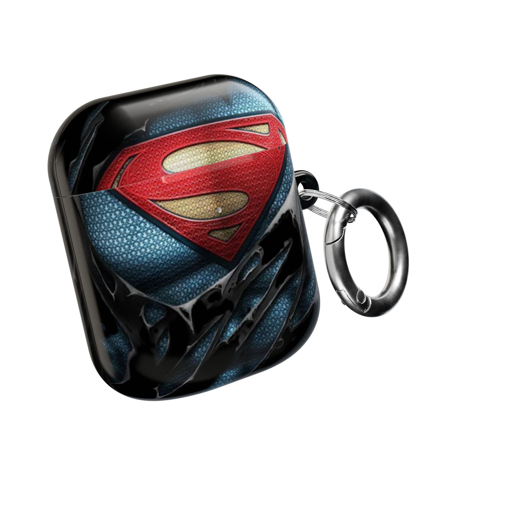 Superman Logo AirPod Case — Heroic Comic Superhero Protective Cover