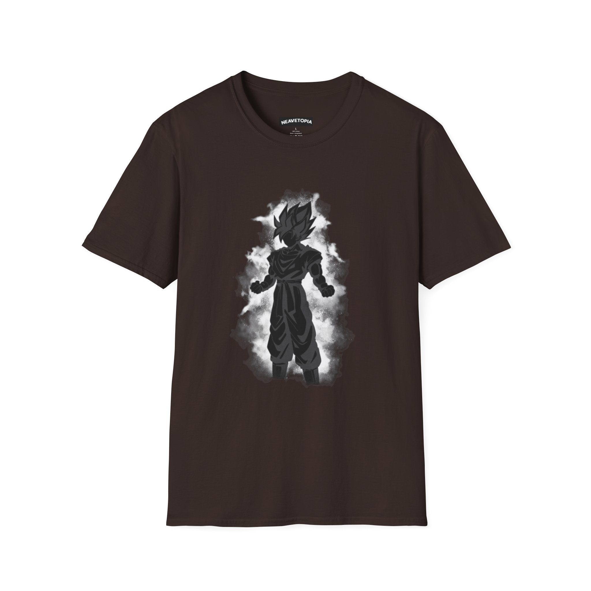 Silhouette Saiyan Power T-Shirt | Anime Aura Dragon Ball Goku