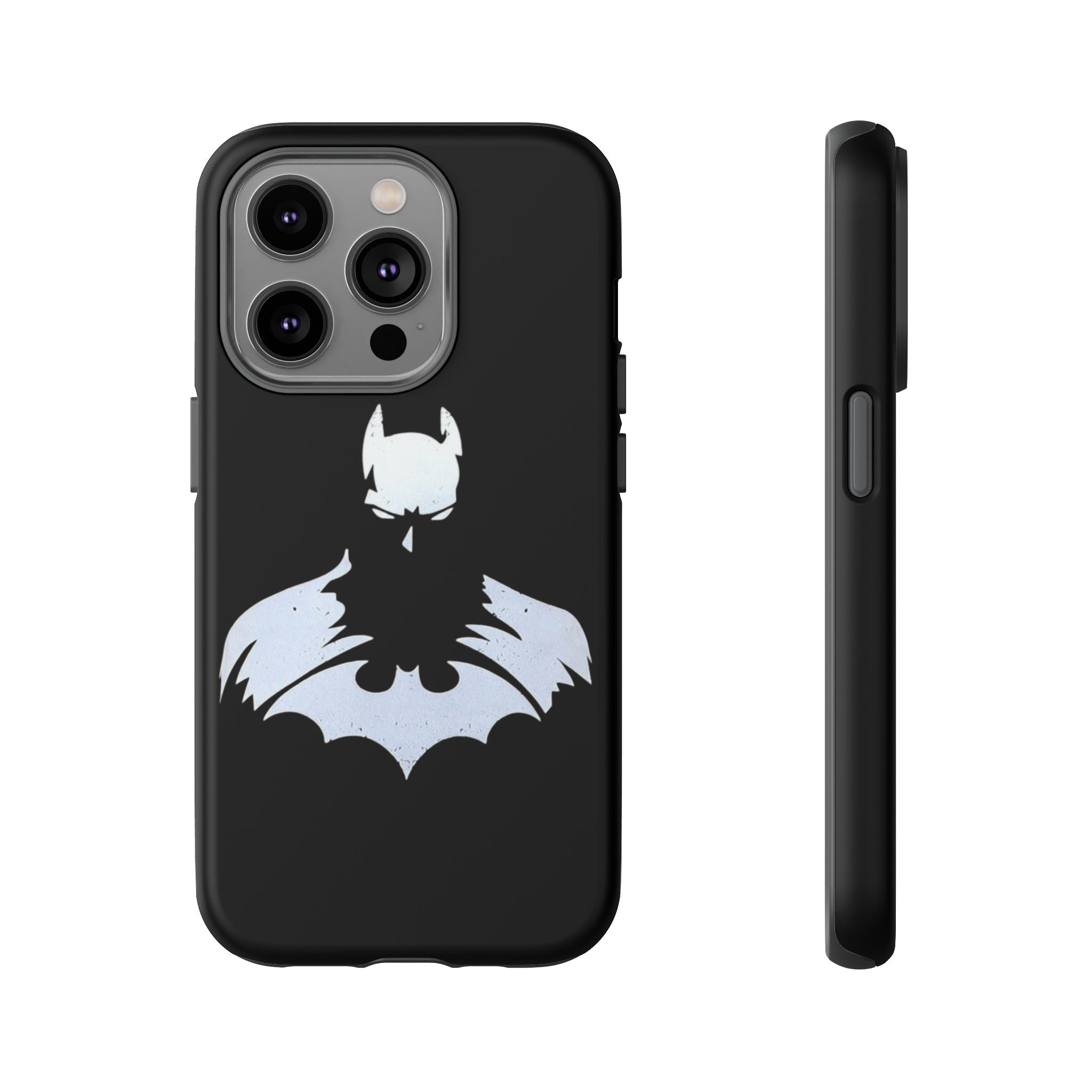Batman Silhouette Tough Phone Case — Dark Knight Black Protective Cover