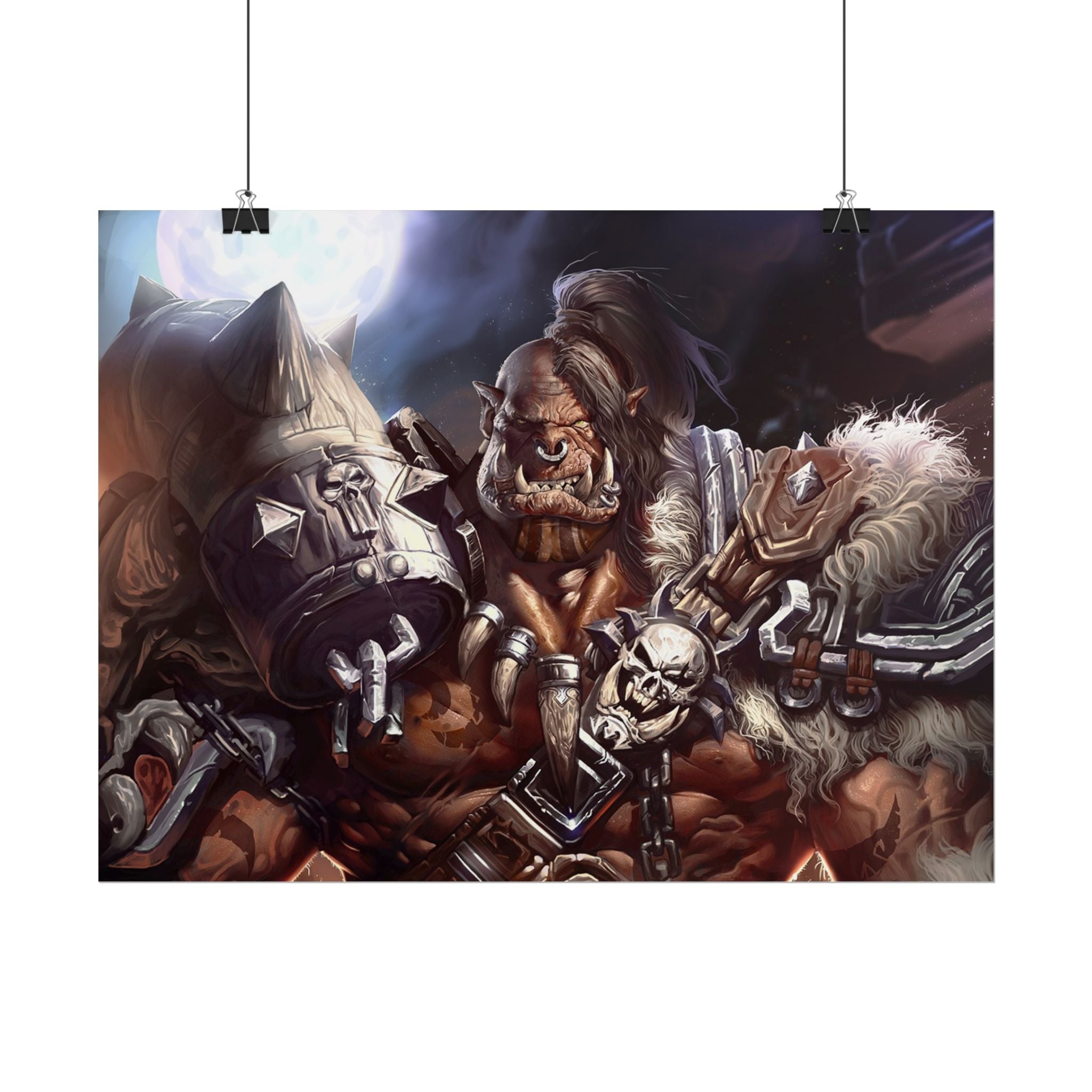 Garrosh Hellscream Fantasy Art Print - World of Warcraft