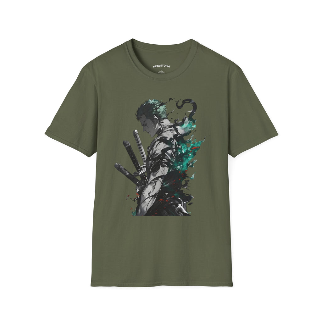One Piece Zoro  Graffiti Portrait T-Shirt |  Street Art Style