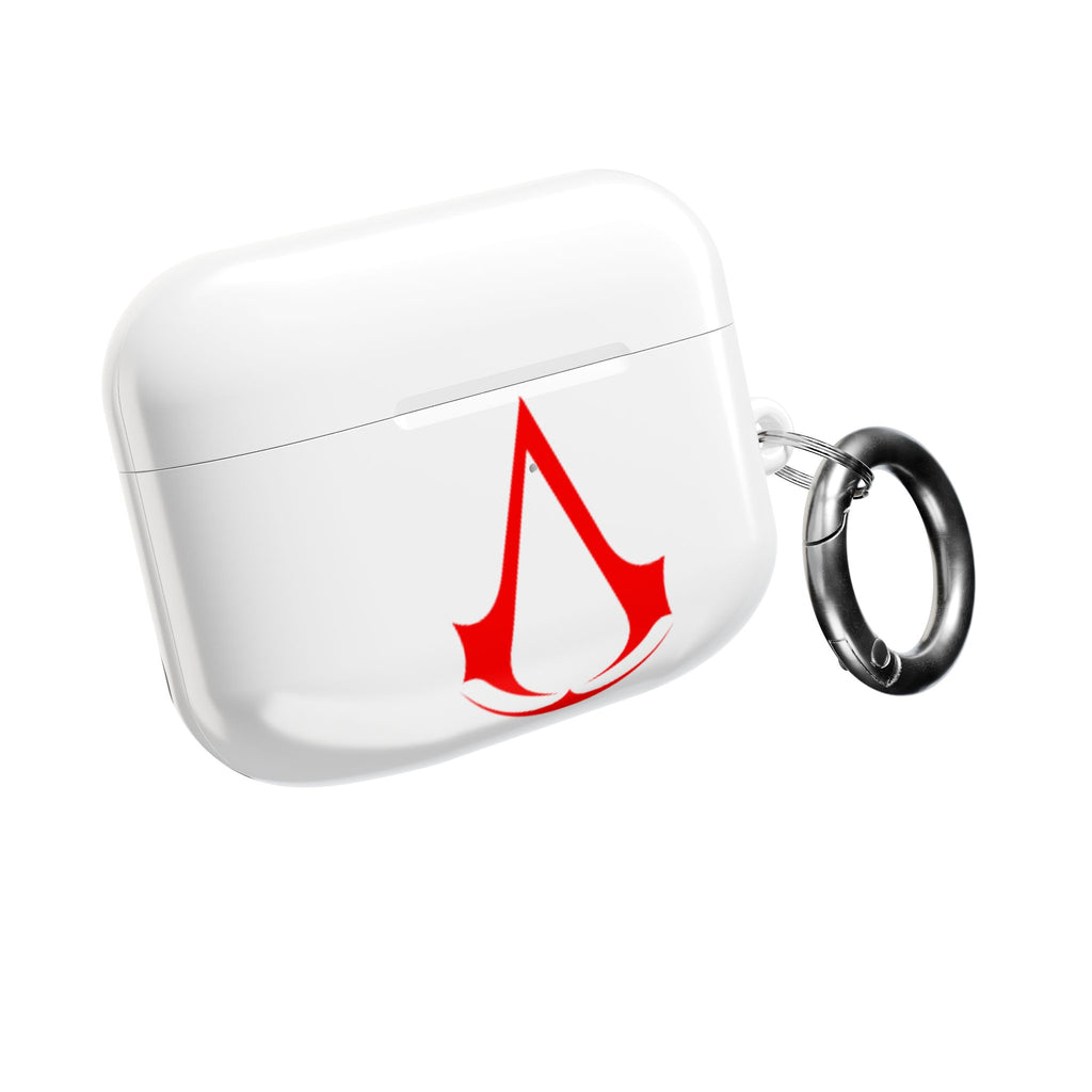 Assassins Creed Emblem AirPod Case — Red Gaming Logo Protective Cover