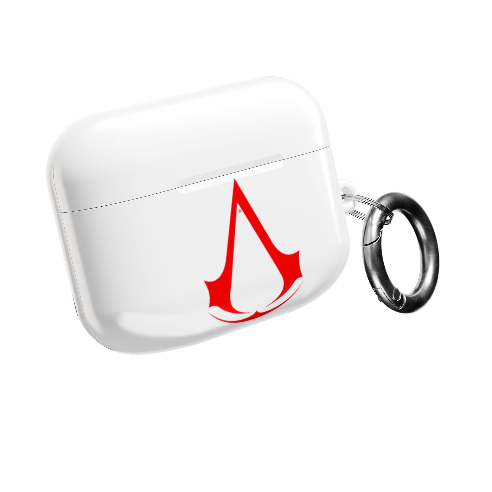 Assassins Creed Emblem AirPod Case — Red Gaming Logo Protective Cover