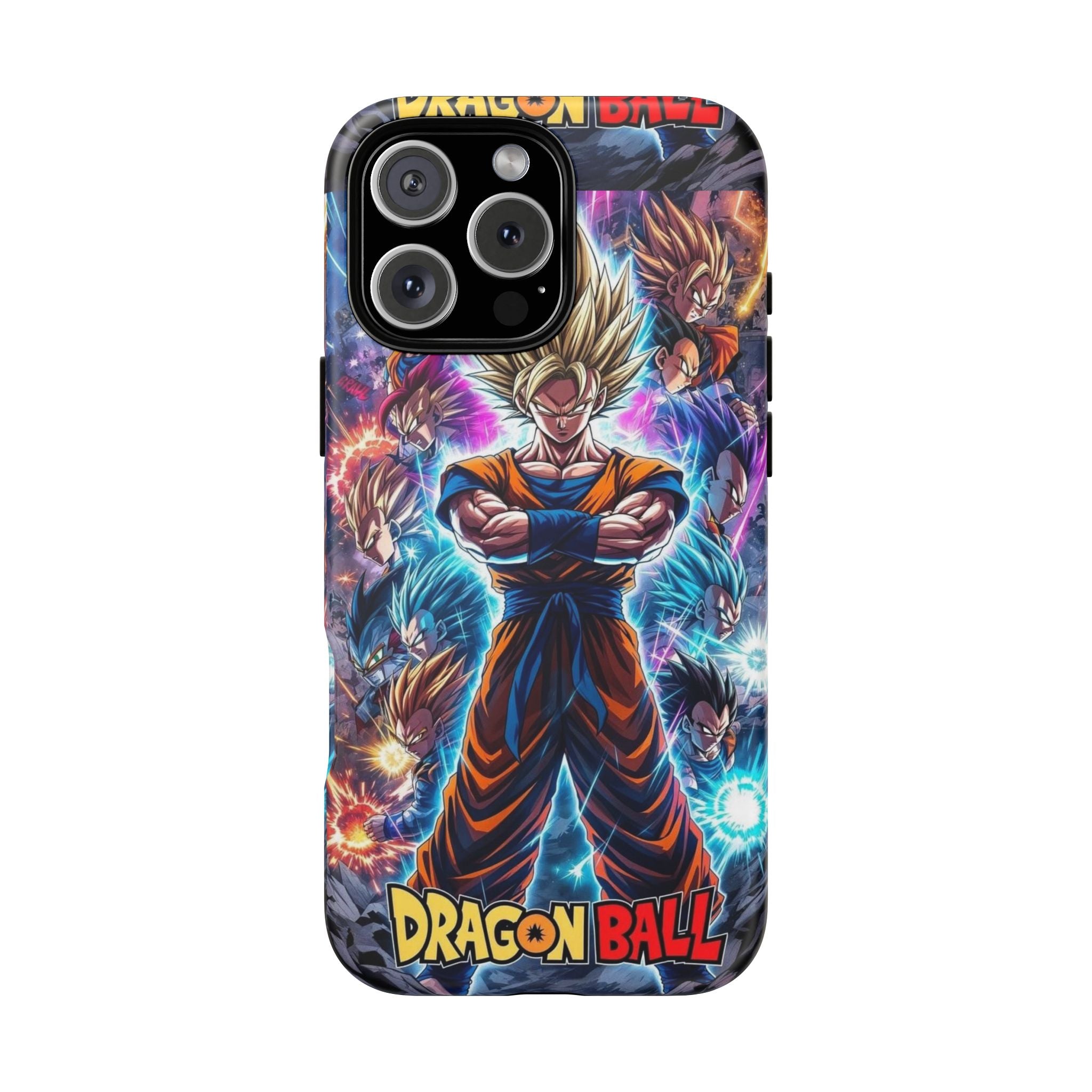 Dragon Ball Super Saiyan Phone Case — Goku Anime Tough Case