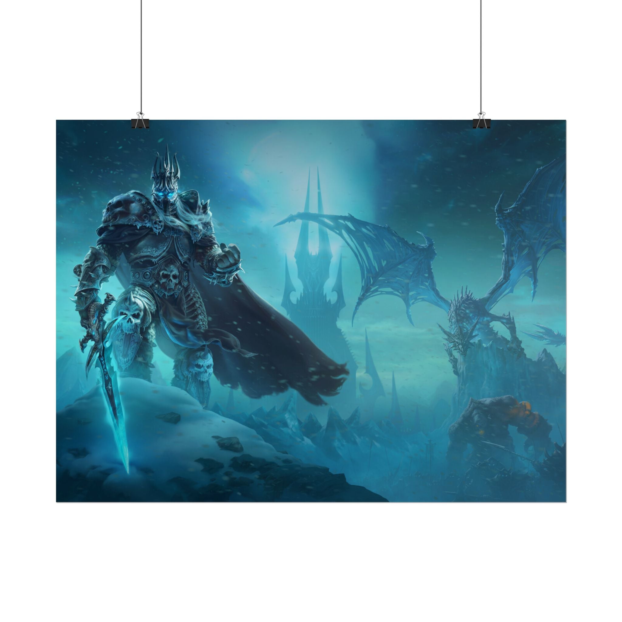 Lich King Fantasy Art Print - World of Warcraft