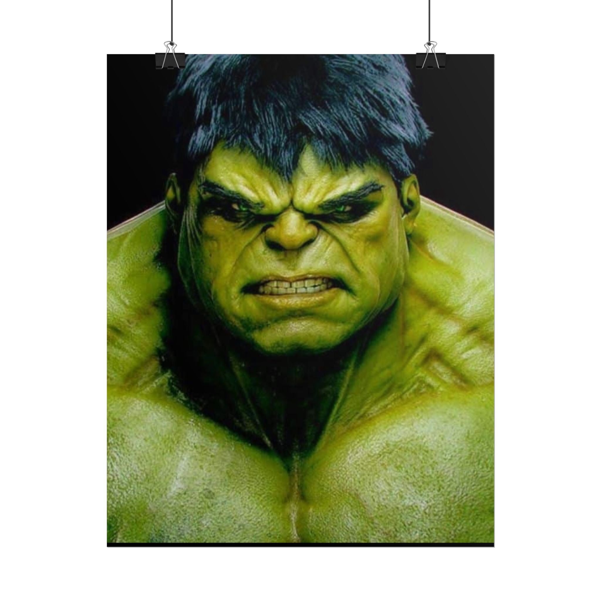 Hulk Lightning Poster — Marvel Vibrant Superhero Wall Art (Rolled Poster)