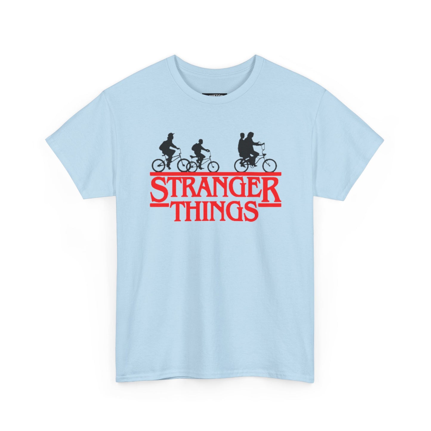 Stranger Things Retro Style Logo Bike Silhouette Tee