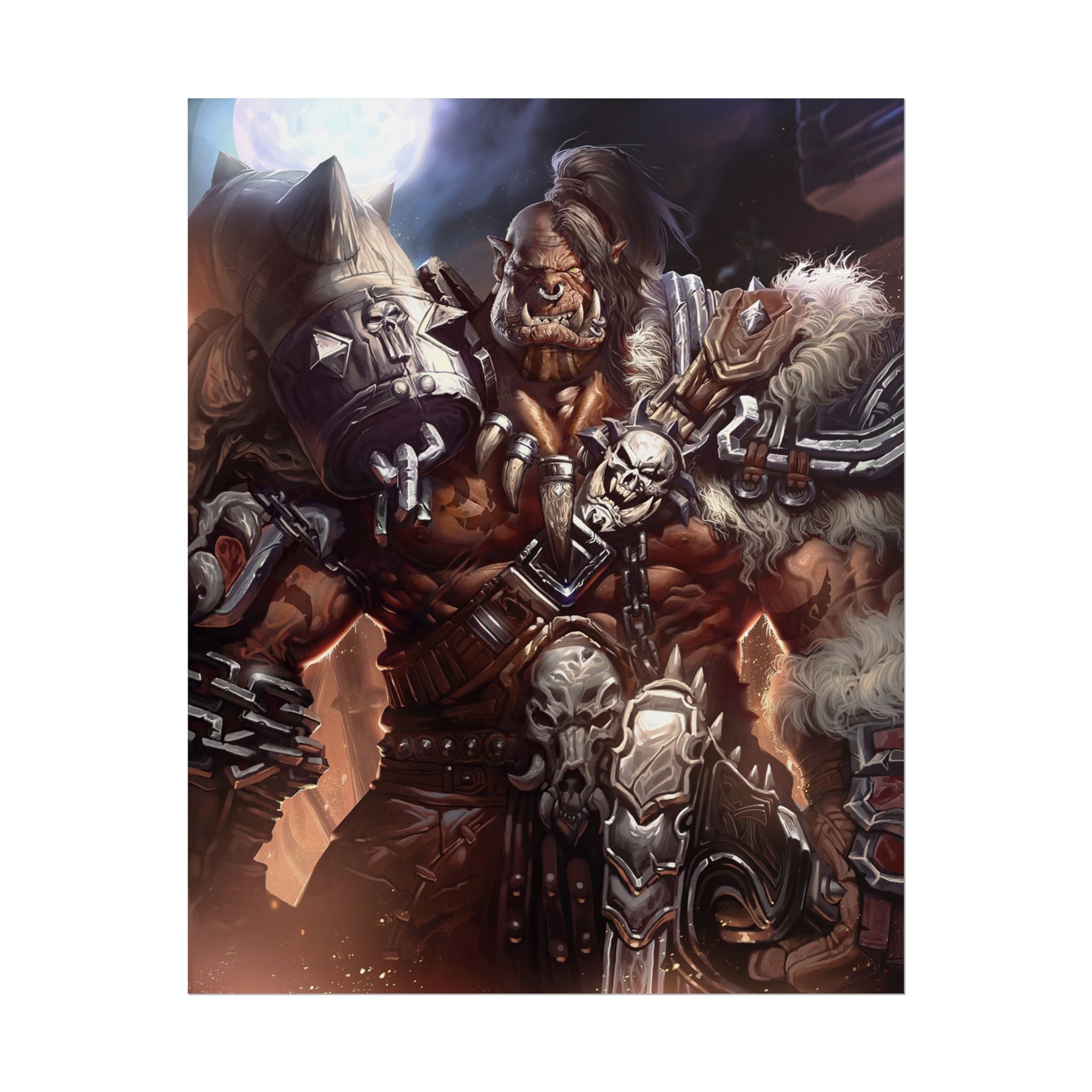 Garrosh Hellscream Fantasy Art Print - World of Warcraft