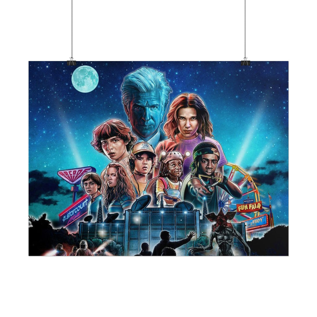 Stranger Things Cast Poster - Stranger Kids