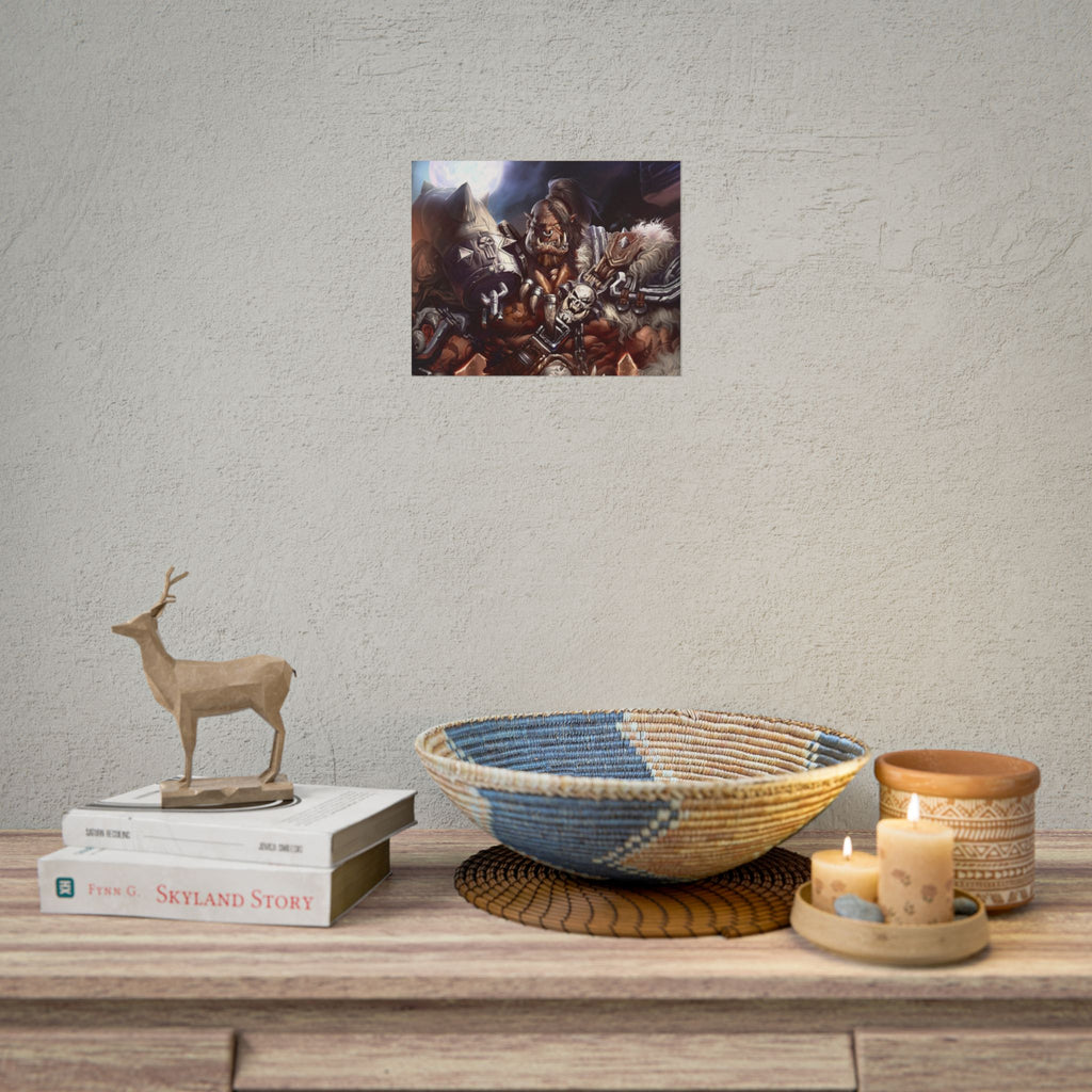 Garrosh Hellscream Fantasy Art Print - World of Warcraft