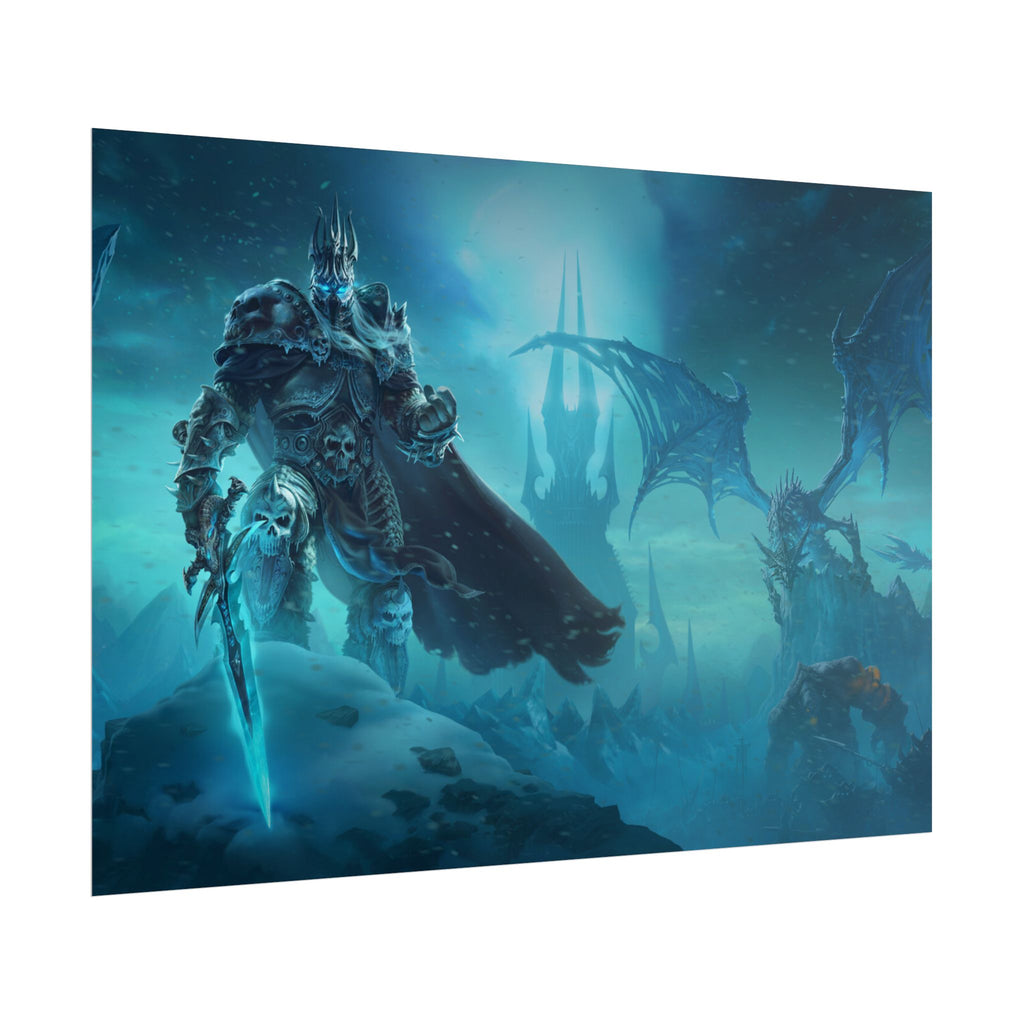 Lich King Fantasy Art Print - World of Warcraft