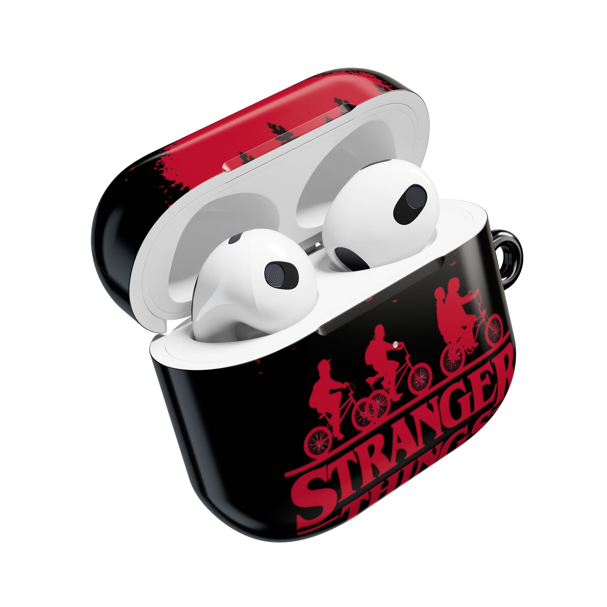 Stranger Things AirPod Case – Retro 80s Sci‑Fi Bike Silhouette Protective Cover