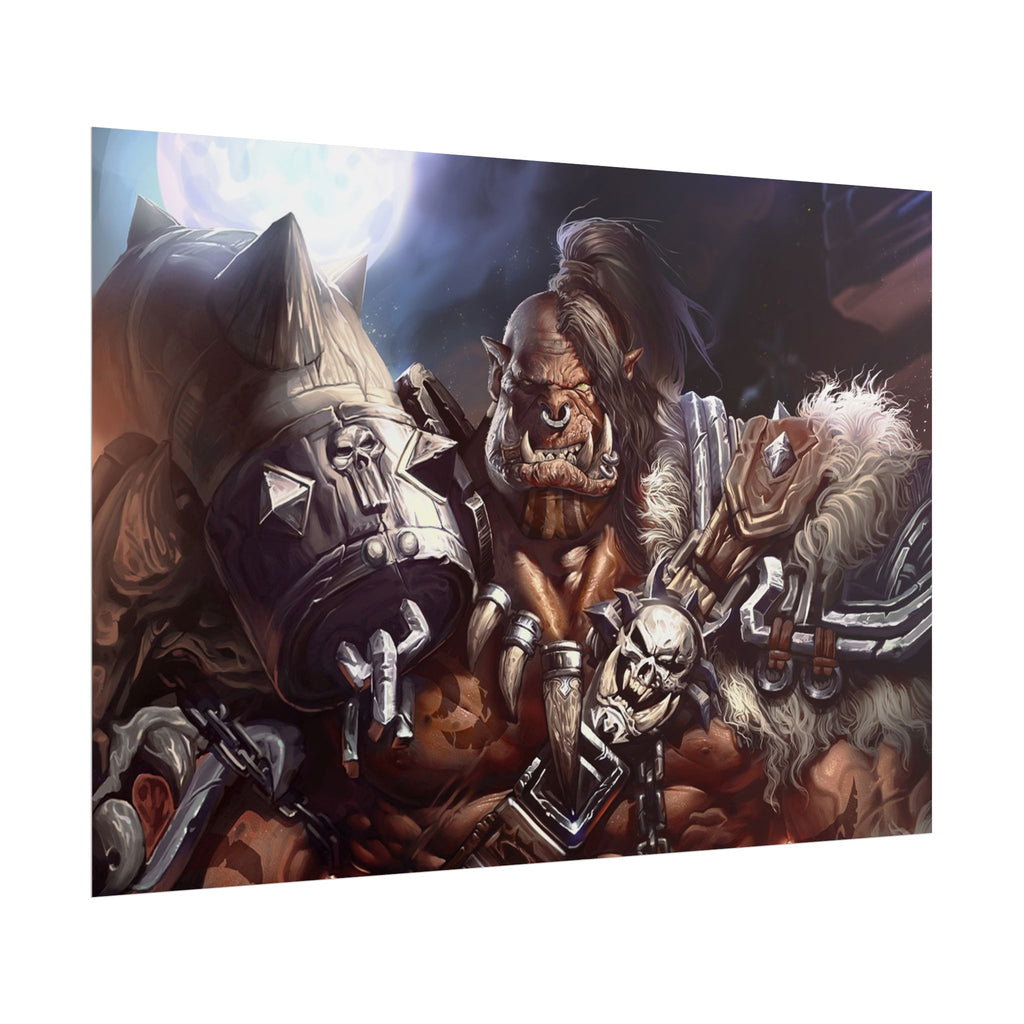 Garrosh Hellscream Fantasy Art Print - World of Warcraft