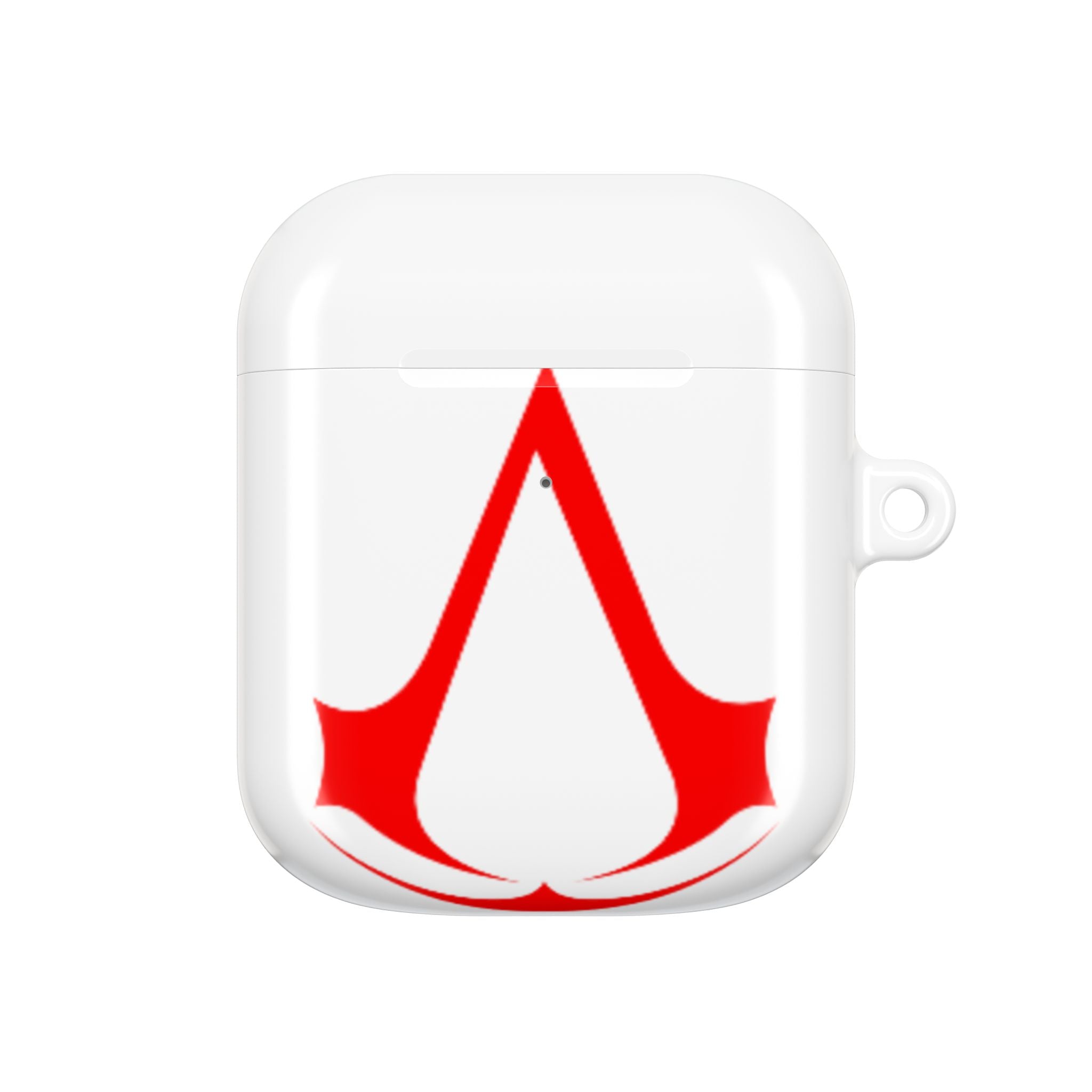 Assassins Creed Emblem AirPod Case — Red Gaming Logo Protective Cover