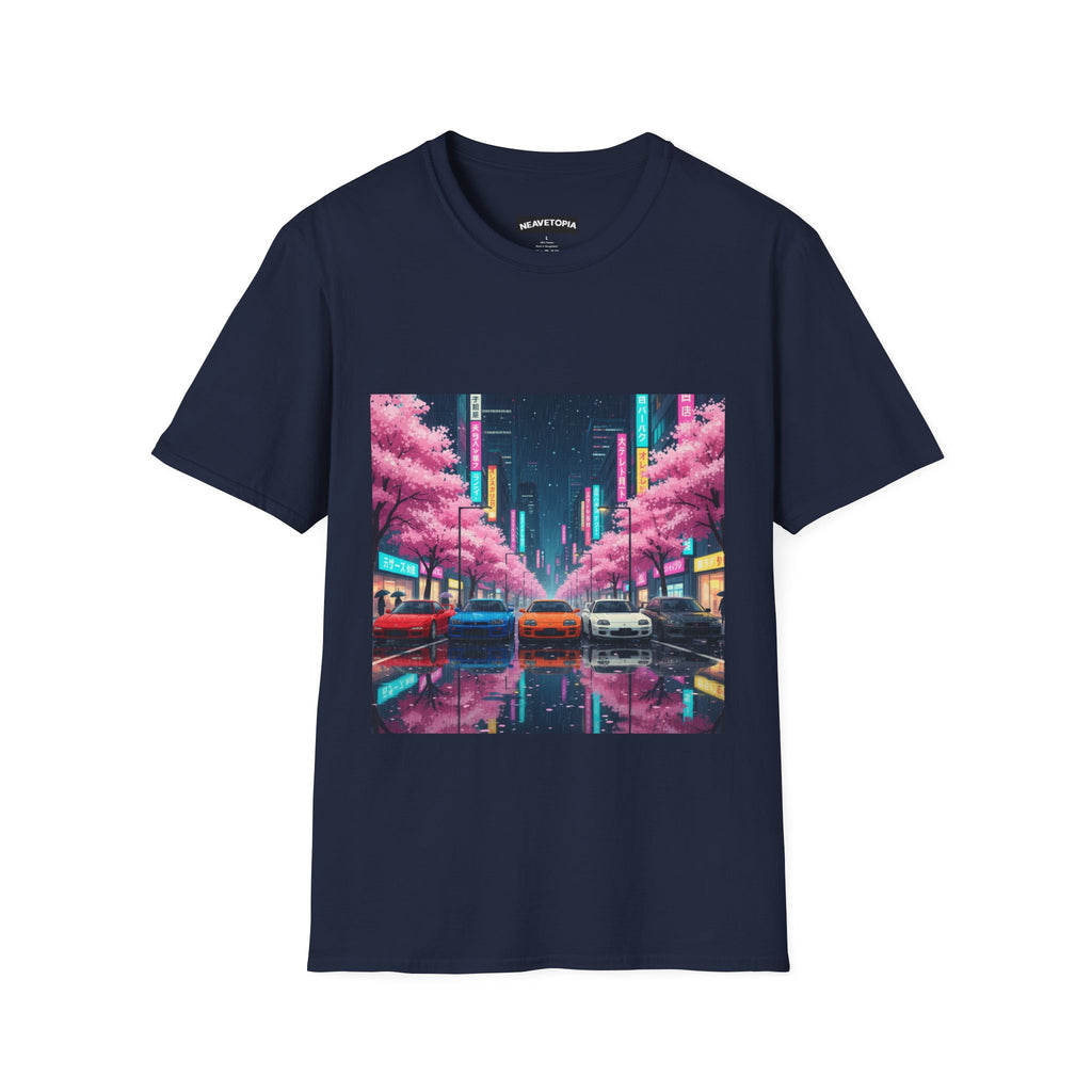 Anime Style Retro Dreamy JDM cars Street Unisex Softstyle T-Shirt