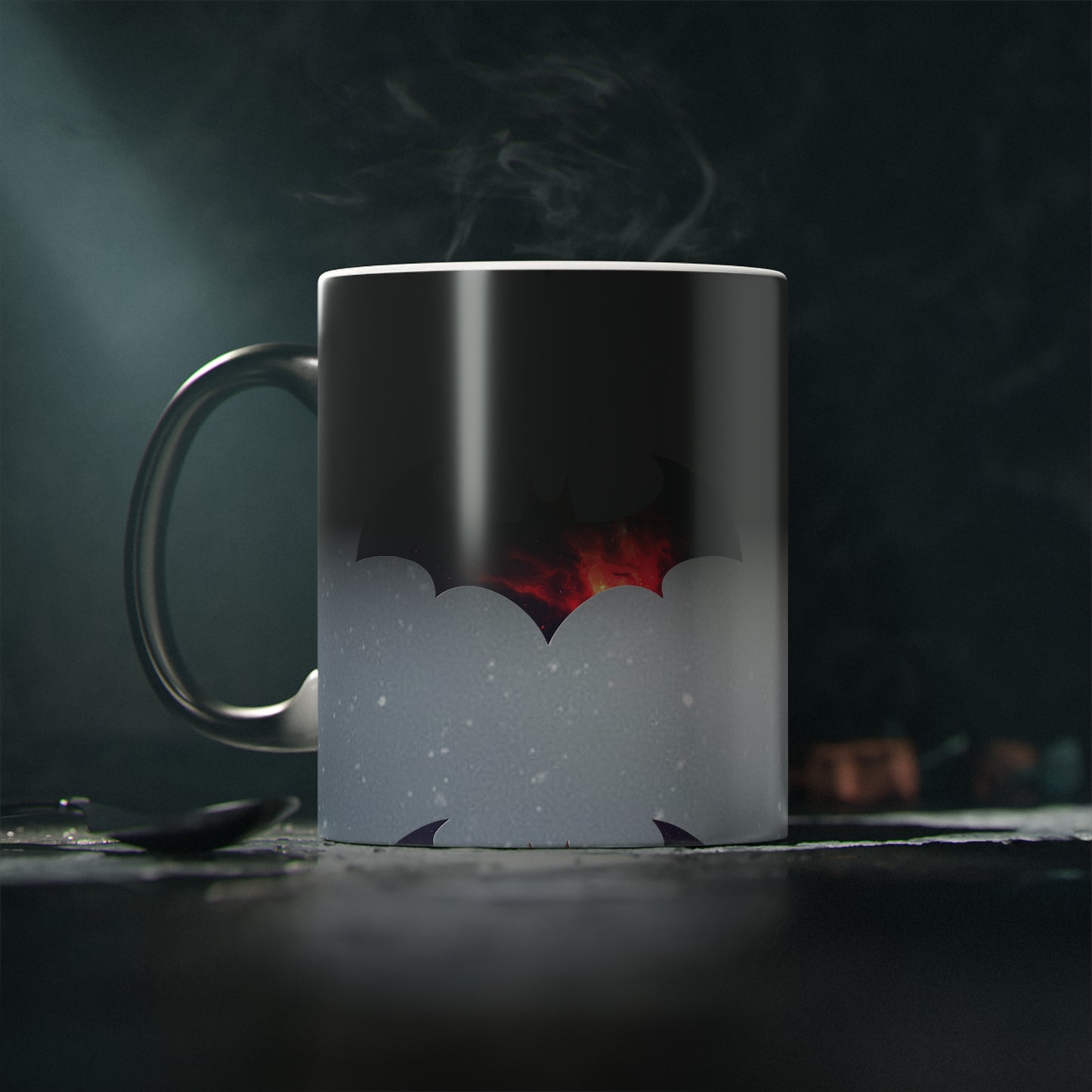 Batman Logo Emblem Mug | Warm Picture transformation | Collectors and Limited Edition