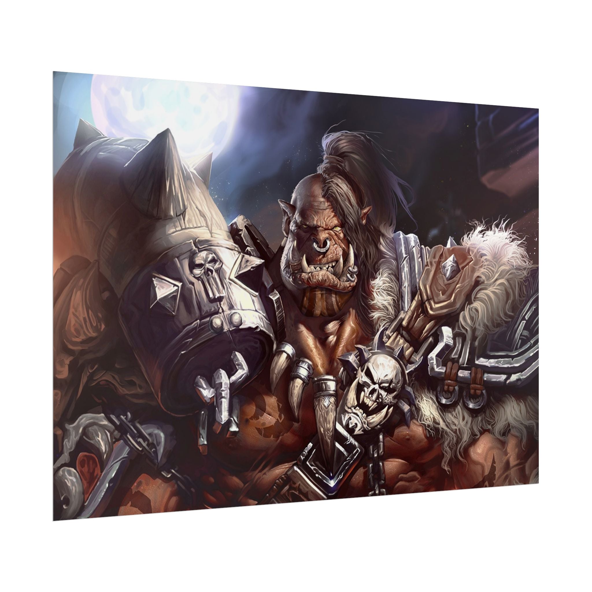 Garrosh Hellscream Fantasy Art Print - World of Warcraft