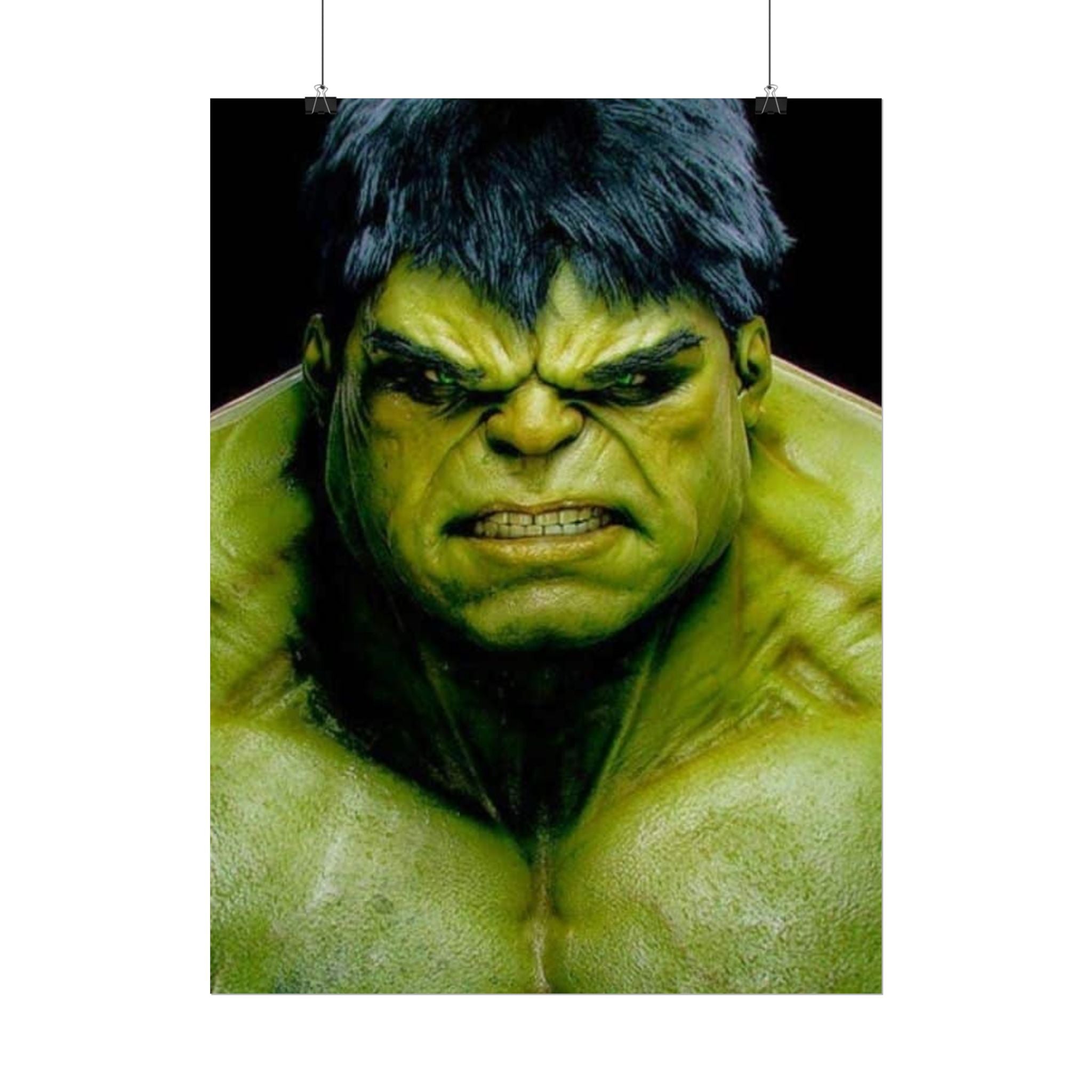 Hulk Lightning Poster — Marvel Vibrant Superhero Wall Art (Rolled Poster)