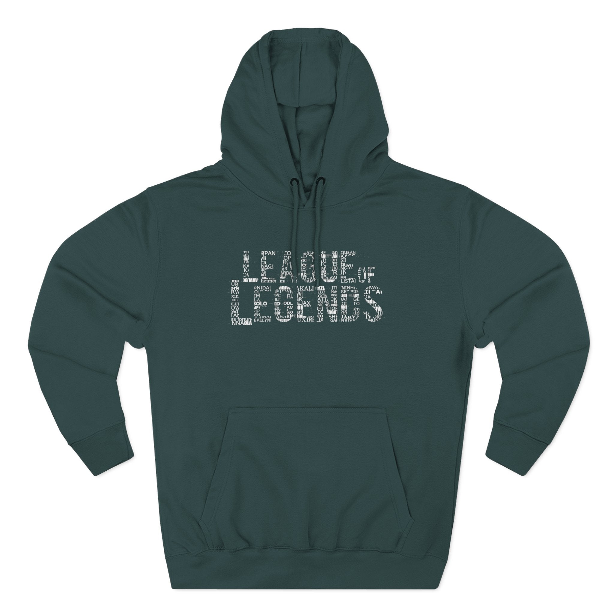 League of Legends Distressed Logo Hoodie - All Champion's names