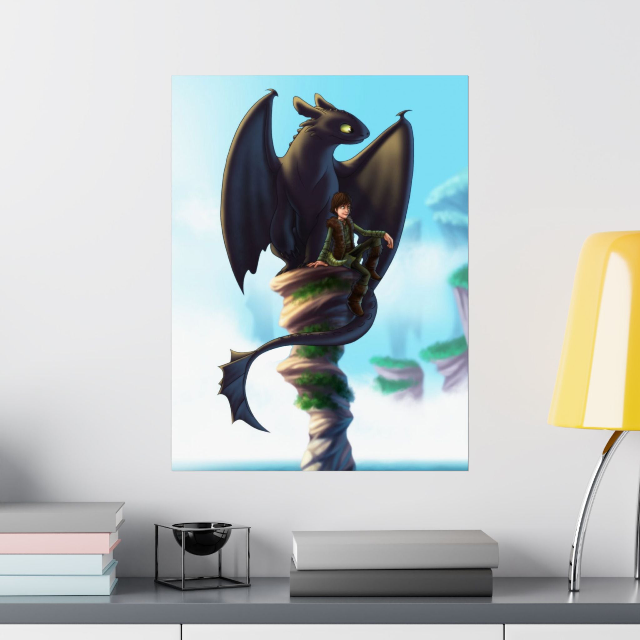Toothless and Hiccup Poster Collectors Edition Real Art