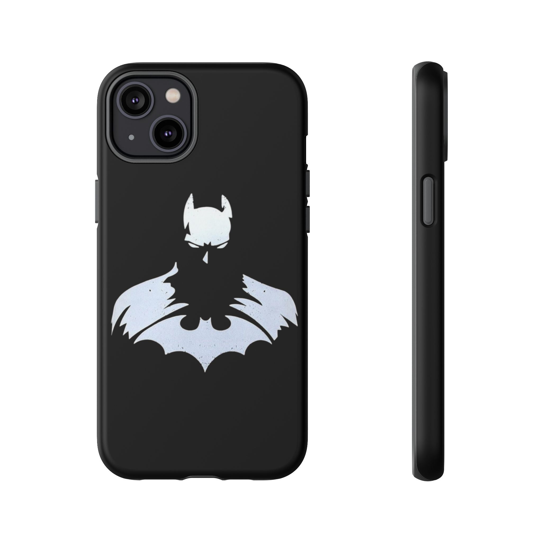 Batman Silhouette Tough Phone Case — Dark Knight Black Protective Cover
