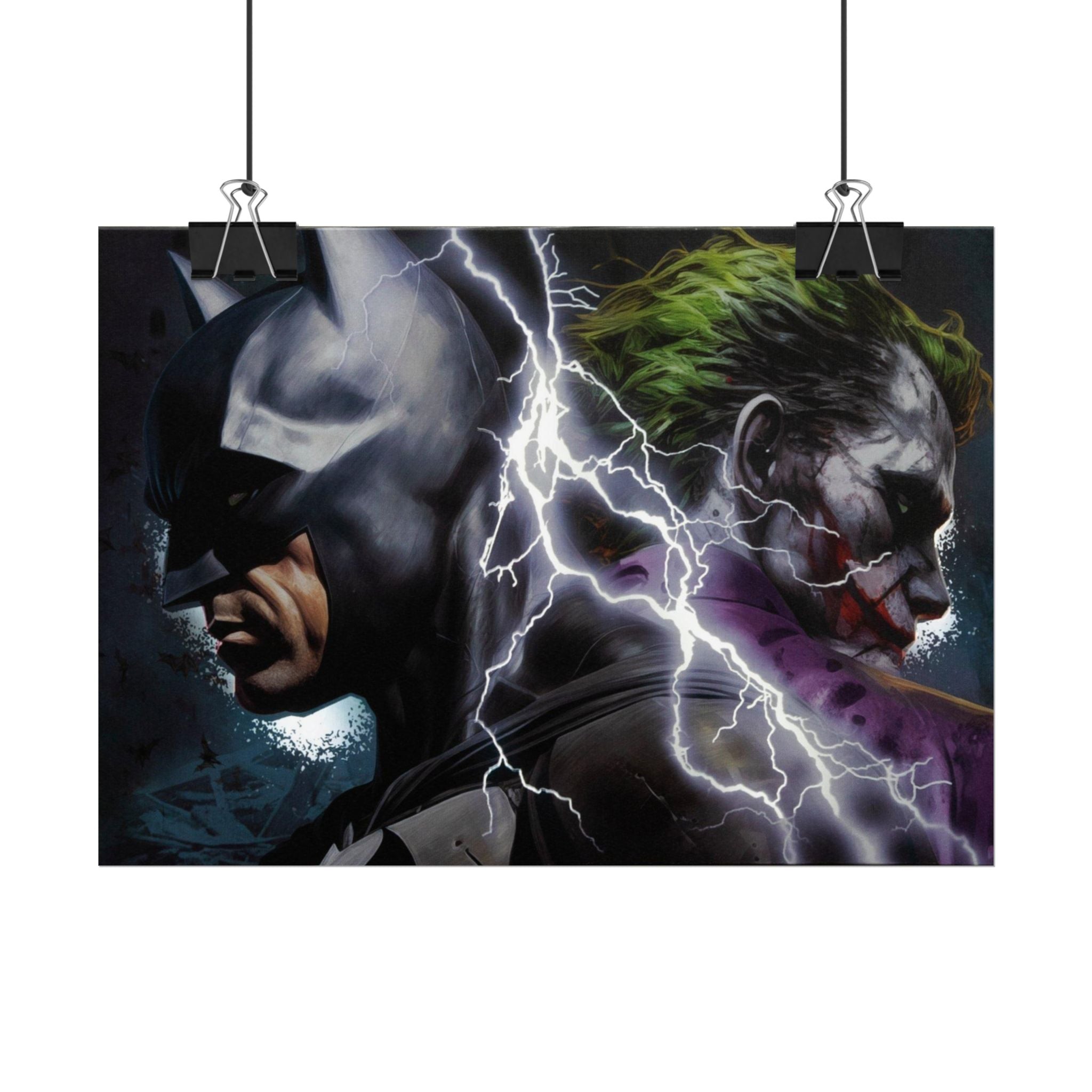 Batman vs Joker Lightning Poster