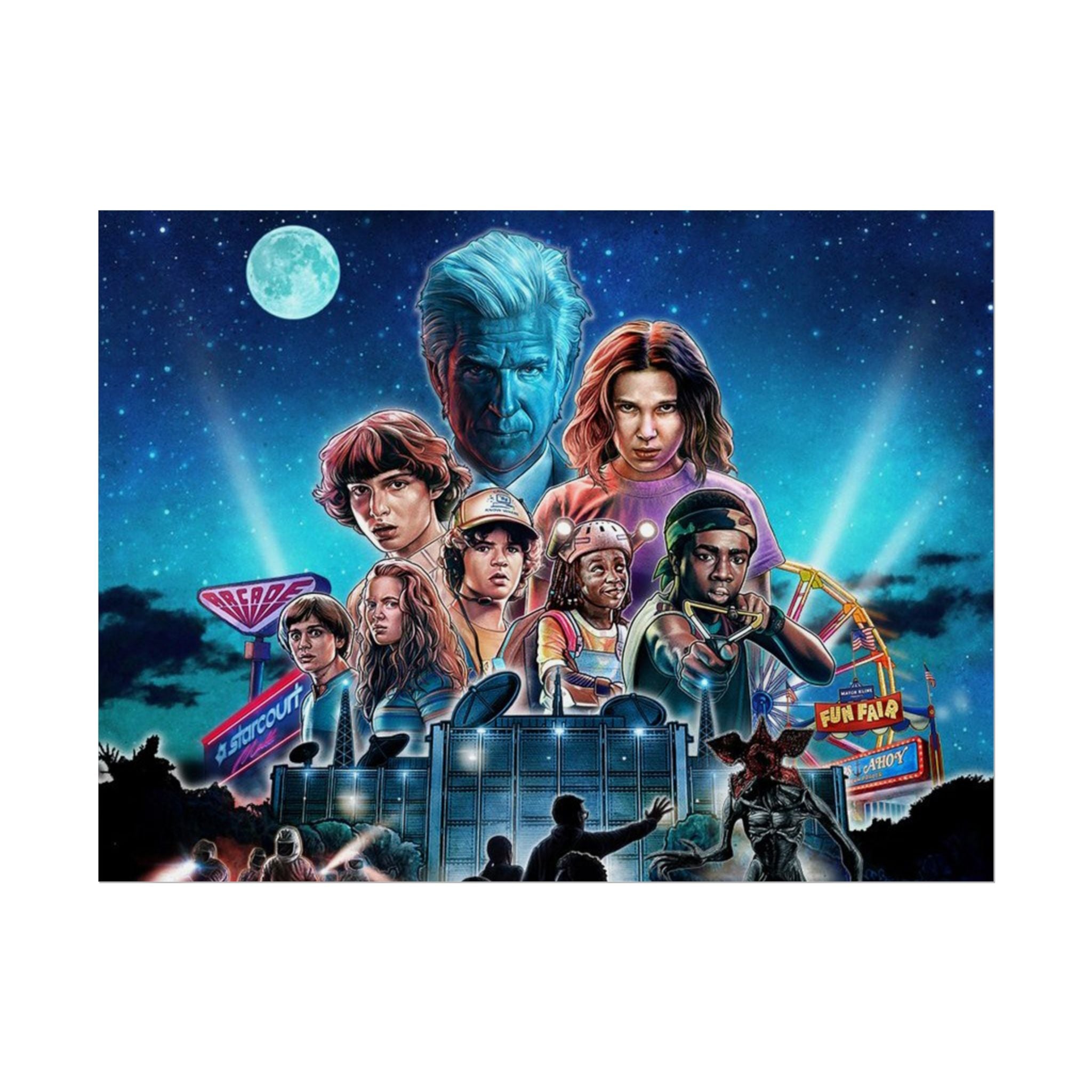 Stranger Things Cast Poster - Stranger Kids