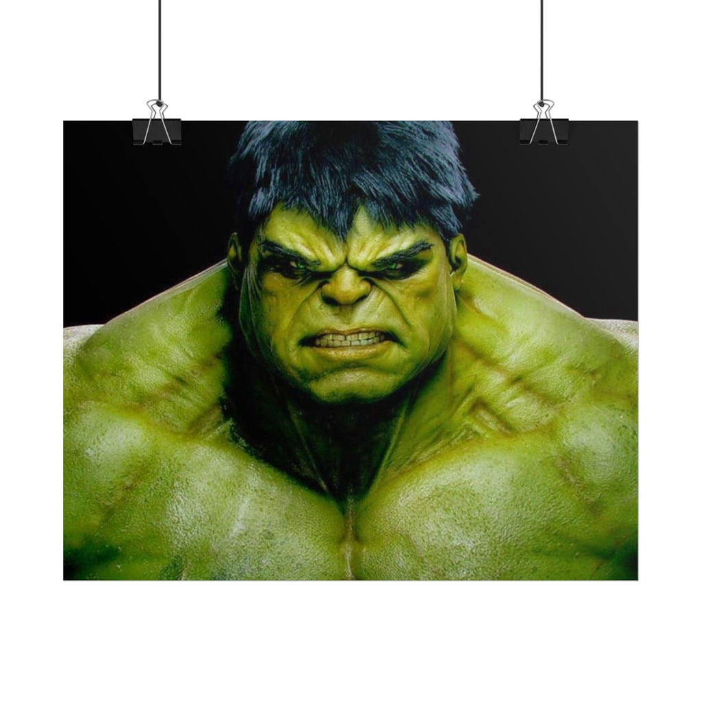 Hulk Lightning Poster — Marvel Vibrant Superhero Wall Art (Rolled Poster)
