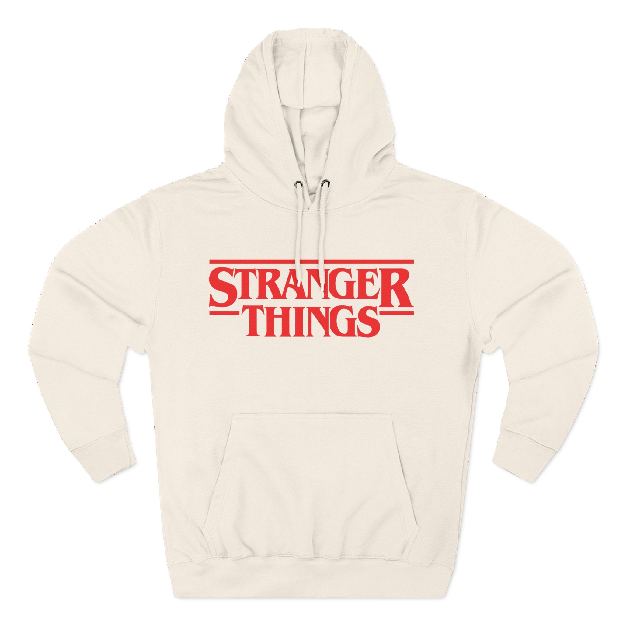 Stranger Things Fleece Hoodie – Retro Outline Logo Pullover