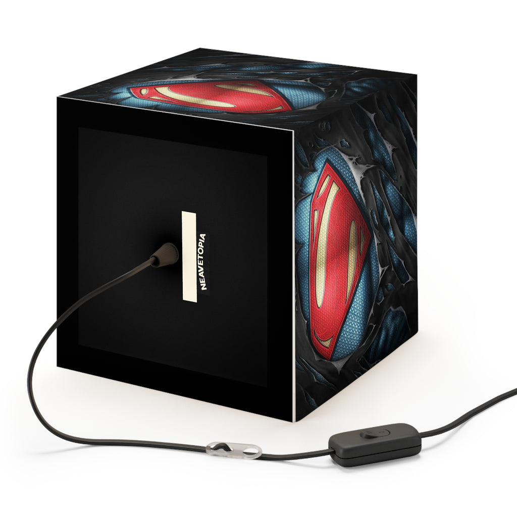 Superman Light Cube Lamp - Superhero Nightlight Decor