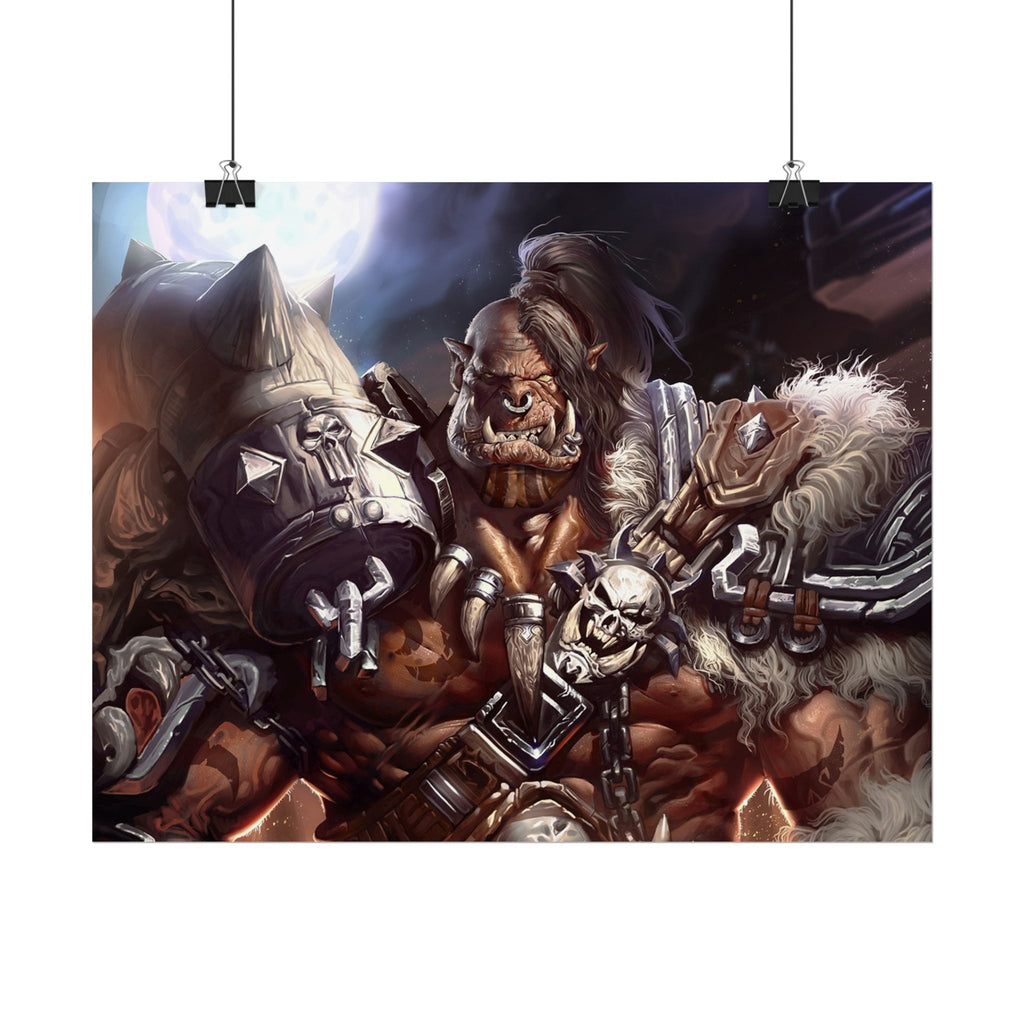 Garrosh Hellscream Fantasy Art Print - World of Warcraft