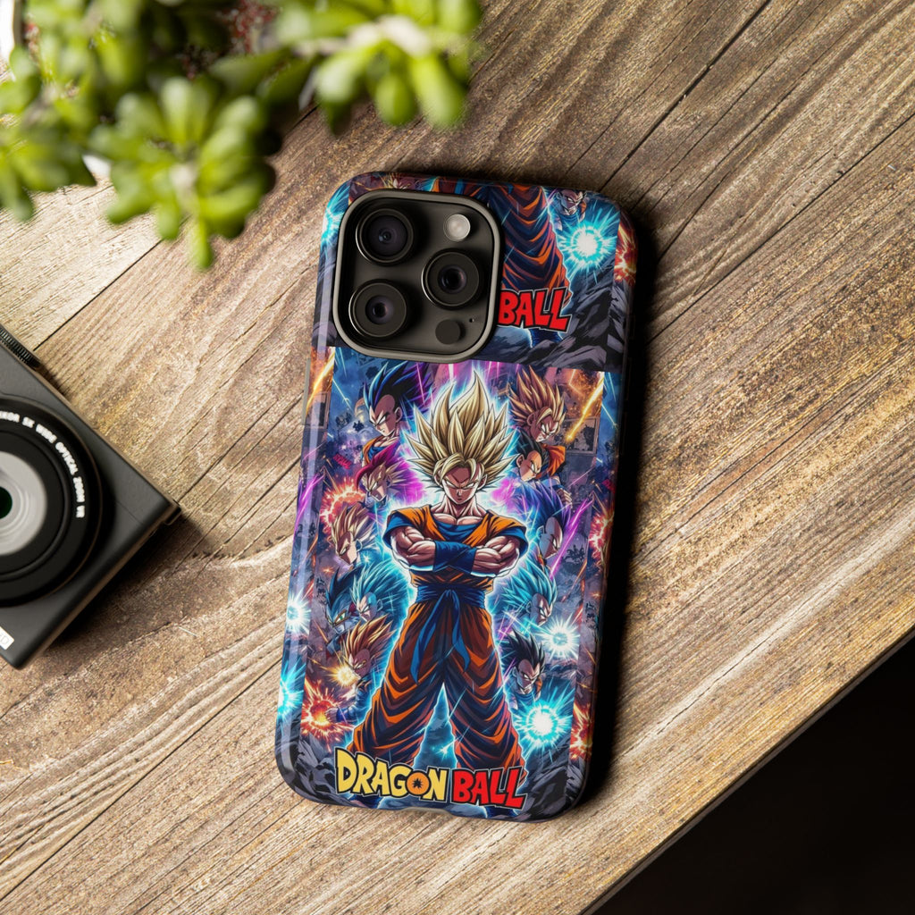 Dragon Ball Super Saiyan Phone Case — Goku Anime Tough Case