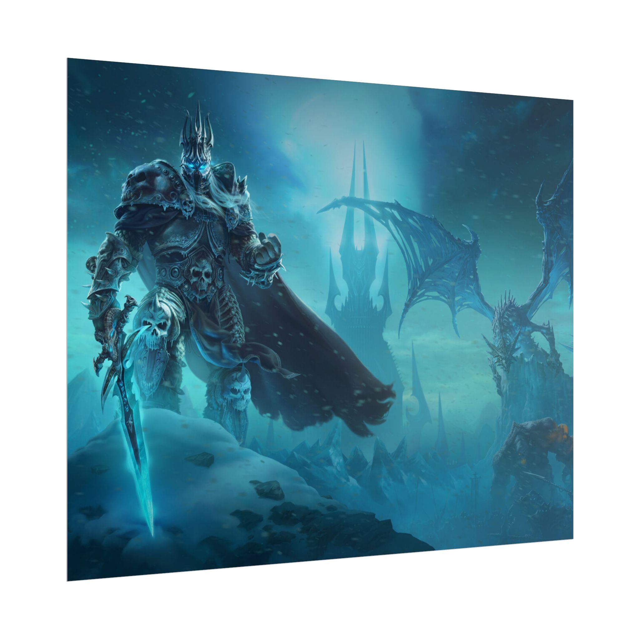 Lich King Fantasy Art Print - World of Warcraft