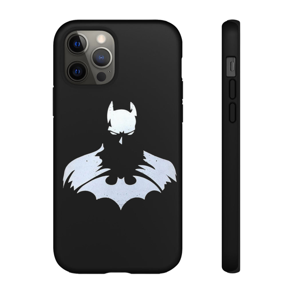 Batman Silhouette Tough Phone Case — Dark Knight Black Protective Cover
