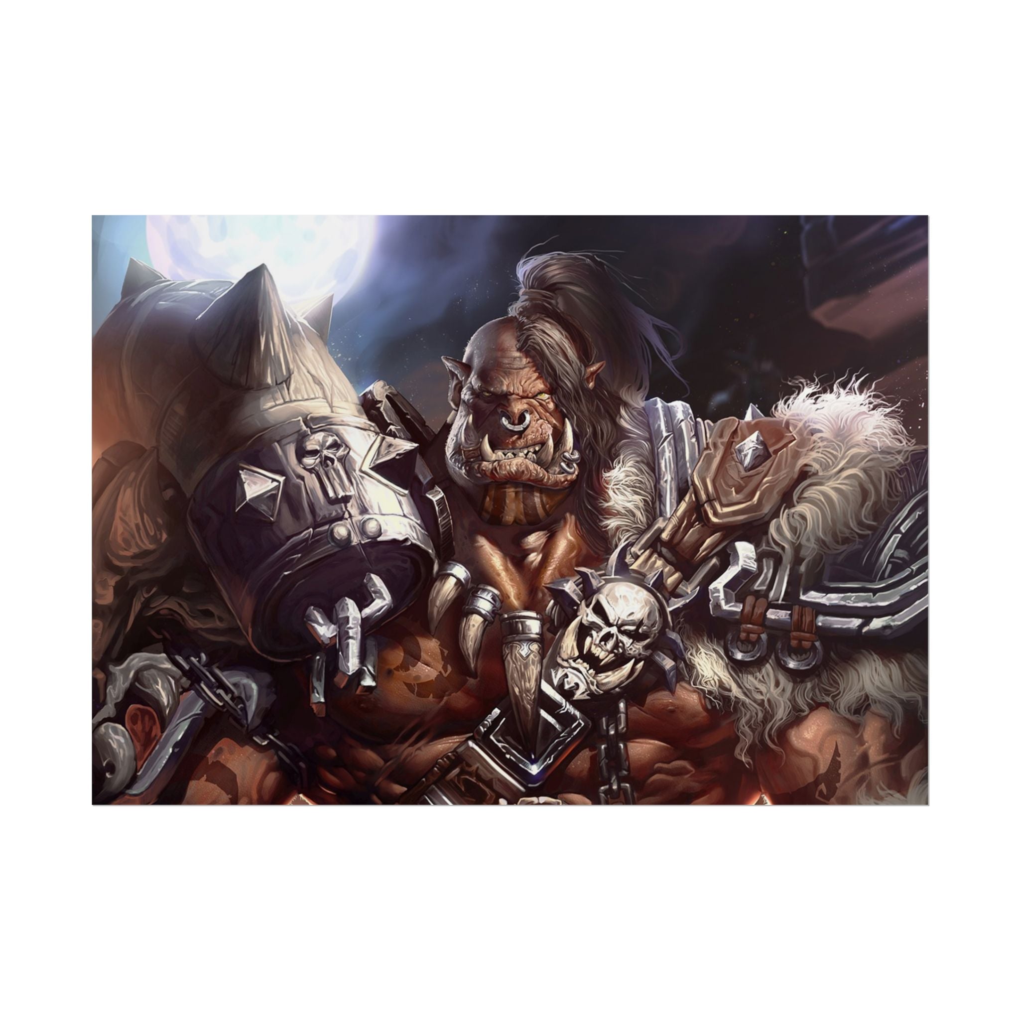 Garrosh Hellscream Fantasy Art Print - World of Warcraft