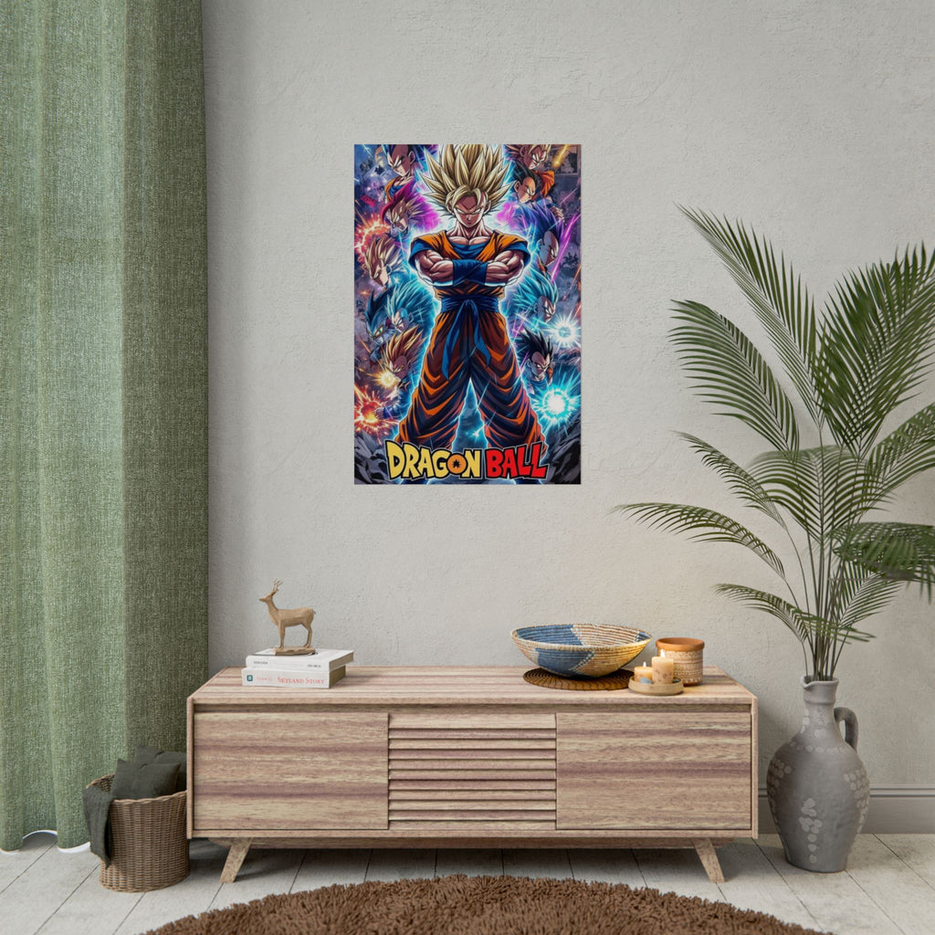 Dragon Ball Super Saiyan Goku Rolled Poster – Anime Wall Art Dragon Ball