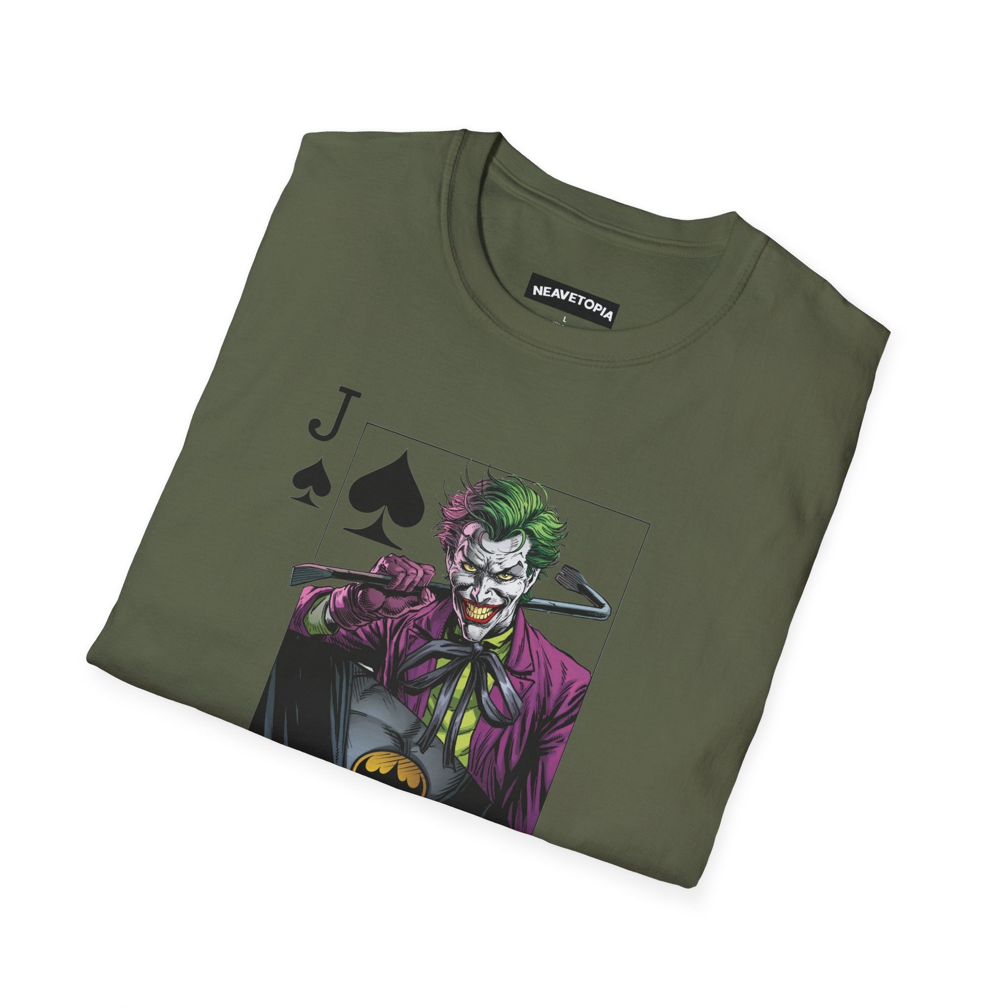 Joker Playing Card T-Shirt — Batman Villain Deck Graphic Tee