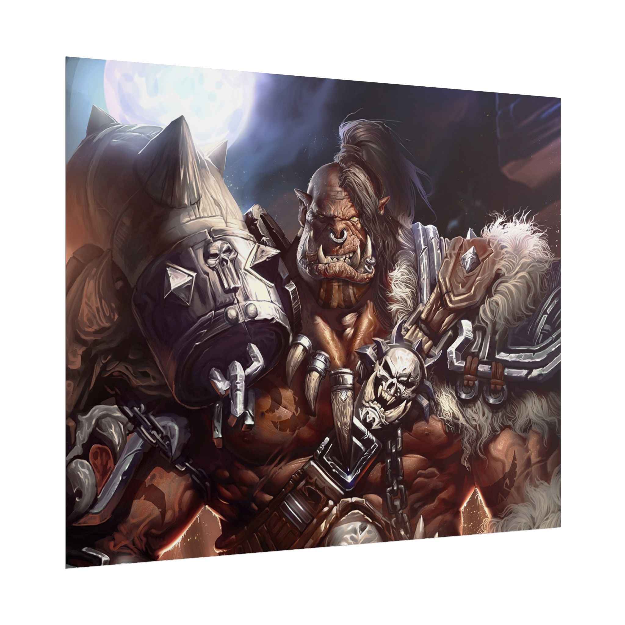 Garrosh Hellscream Fantasy Art Print - World of Warcraft