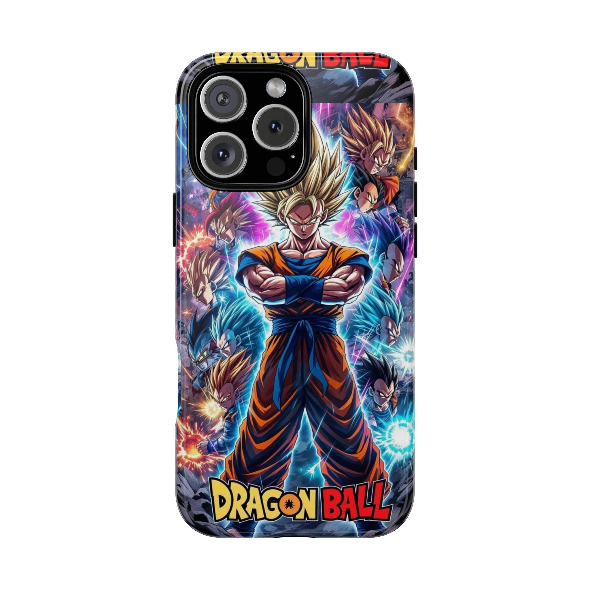 Dragon Ball Super Saiyan Phone Case — Goku Anime Tough Case