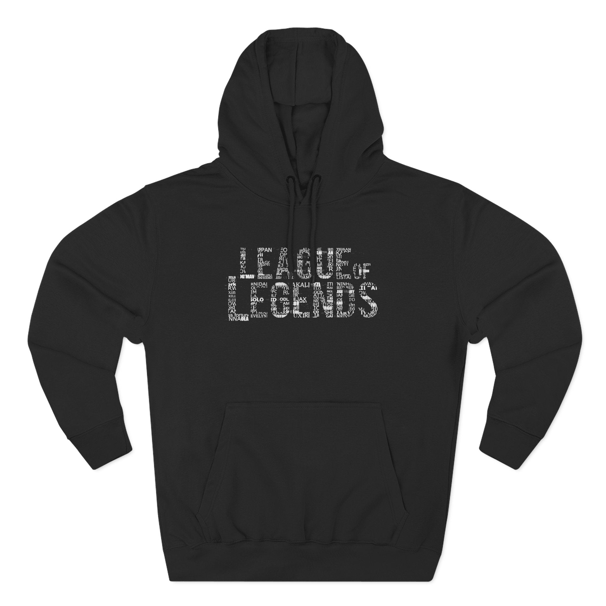 League of Legends Distressed Logo Hoodie - All Champion's names