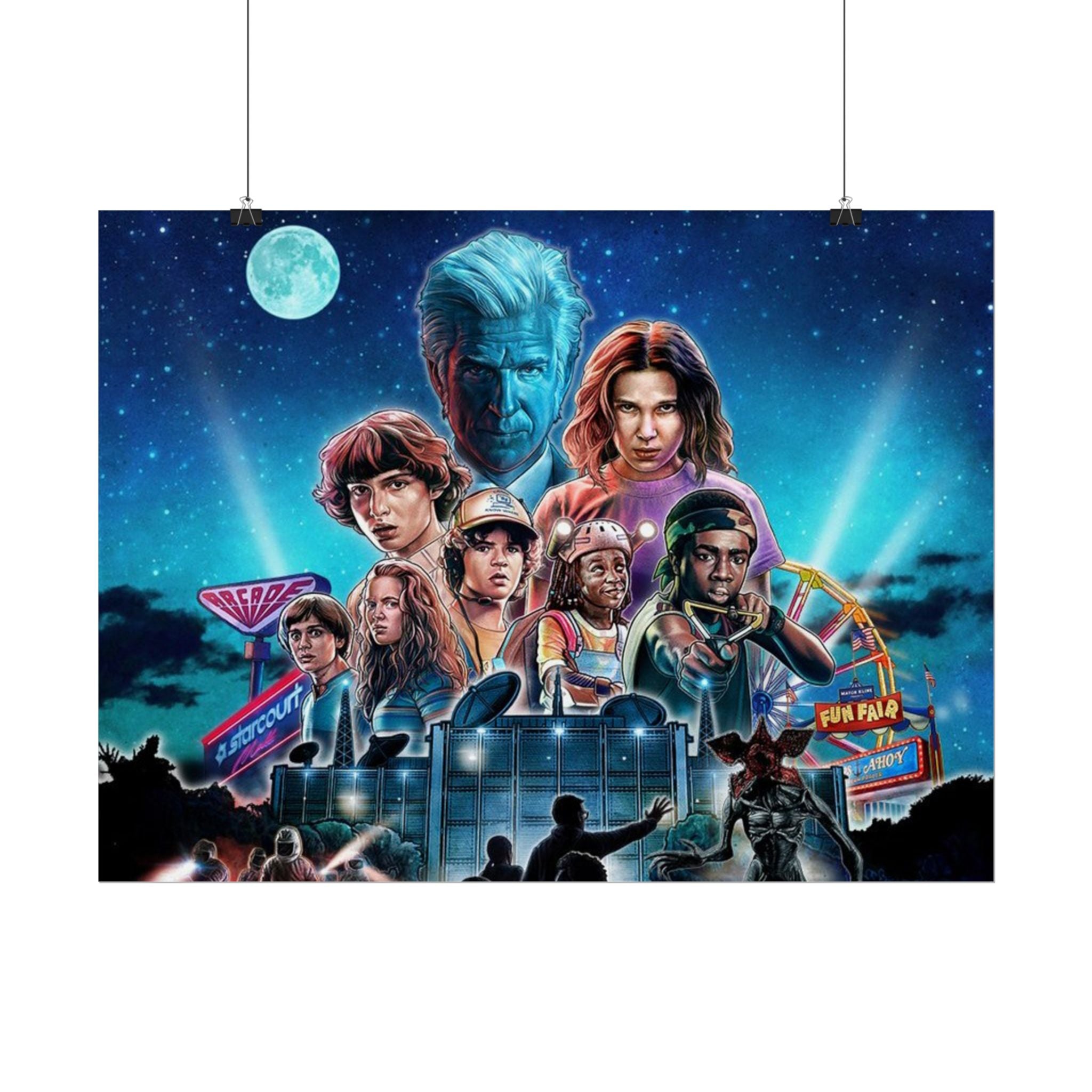 Stranger Things Cast Poster - Stranger Kids