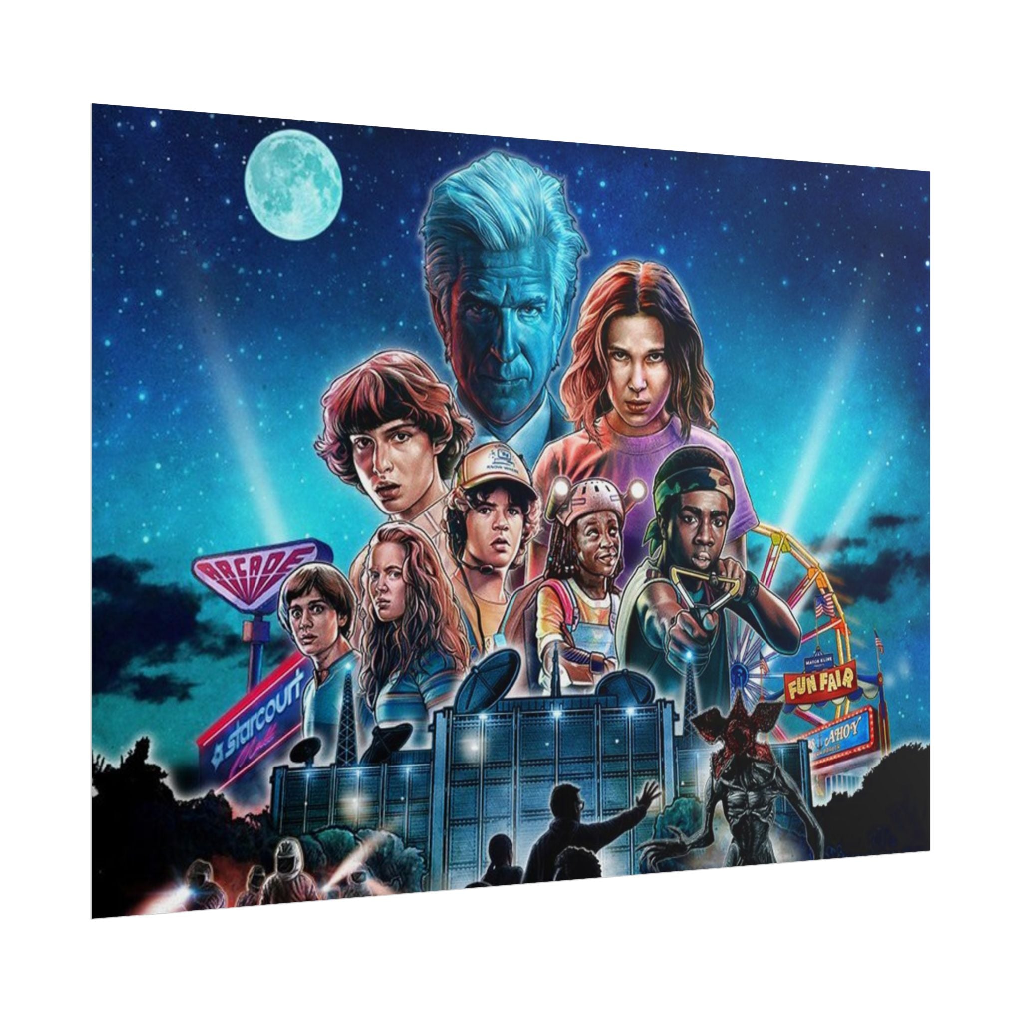 Stranger Things Cast Poster - Stranger Kids