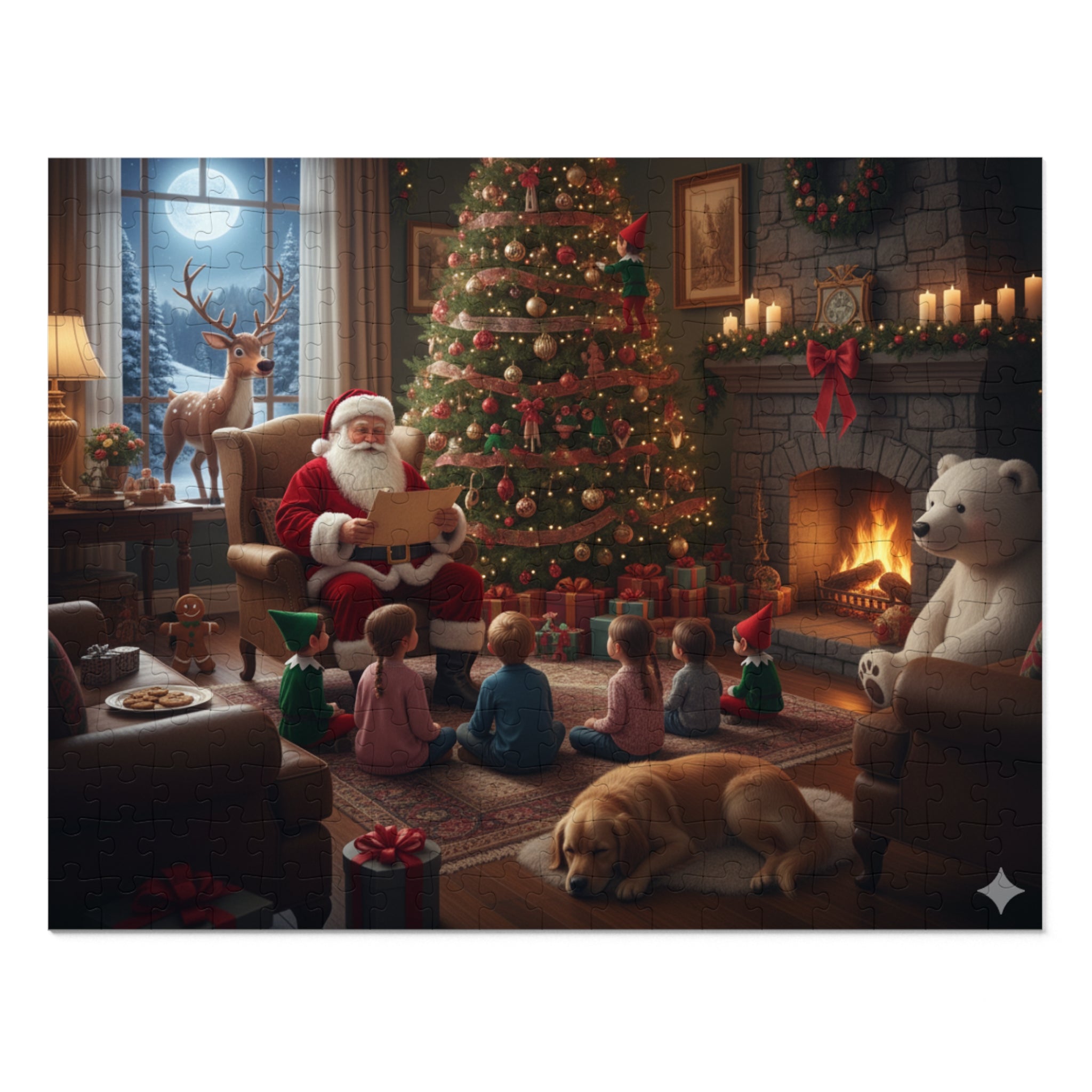 Cozy Christmas Jigsaw Puzzle for Holiday Family Fun Activity