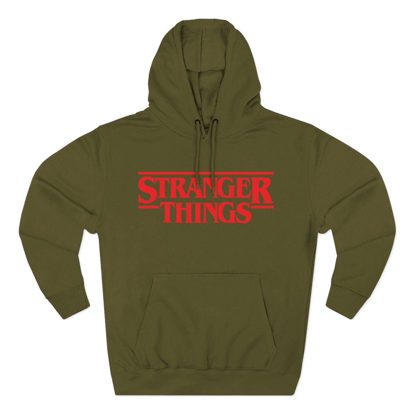 Stranger Things Fleece-Kapuzenpullover – Retro Outline Logo Pullover