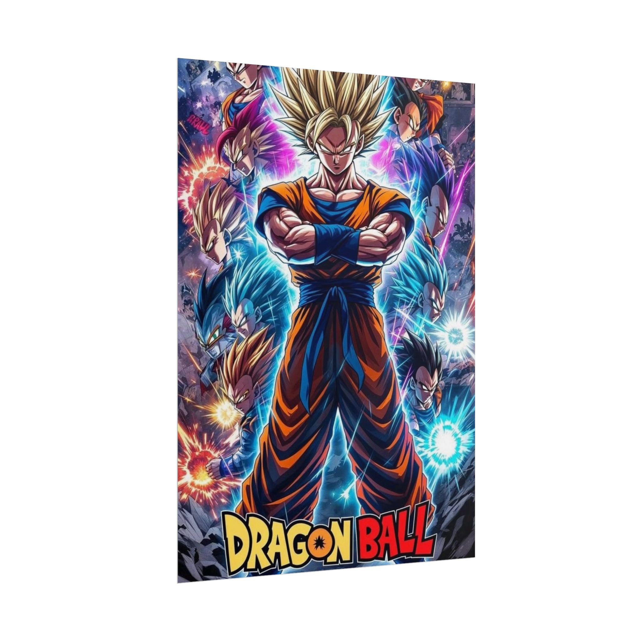 Dragon Ball Super Saiyan Goku Rolled Poster – Anime Wall Art Dragon Ball