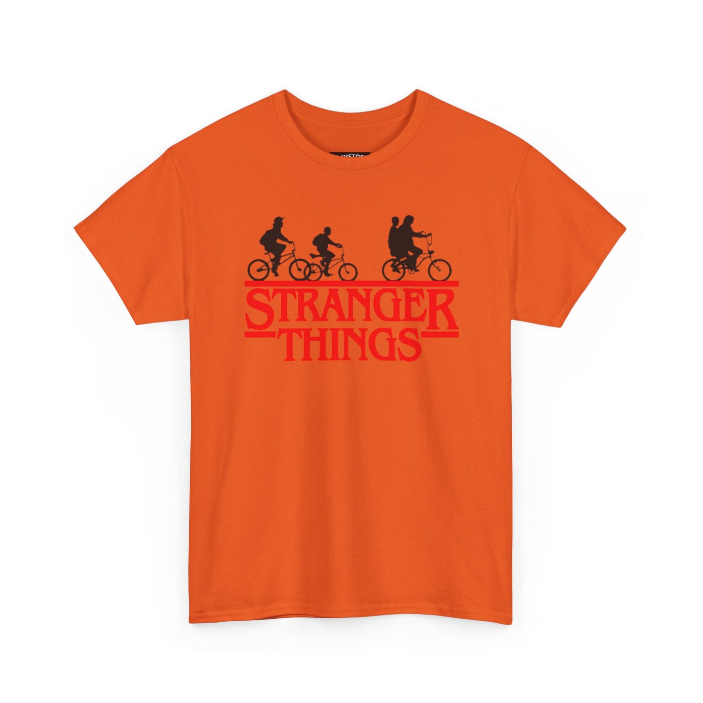 Stranger Things Retro Style Logo Bike Silhouette Tee